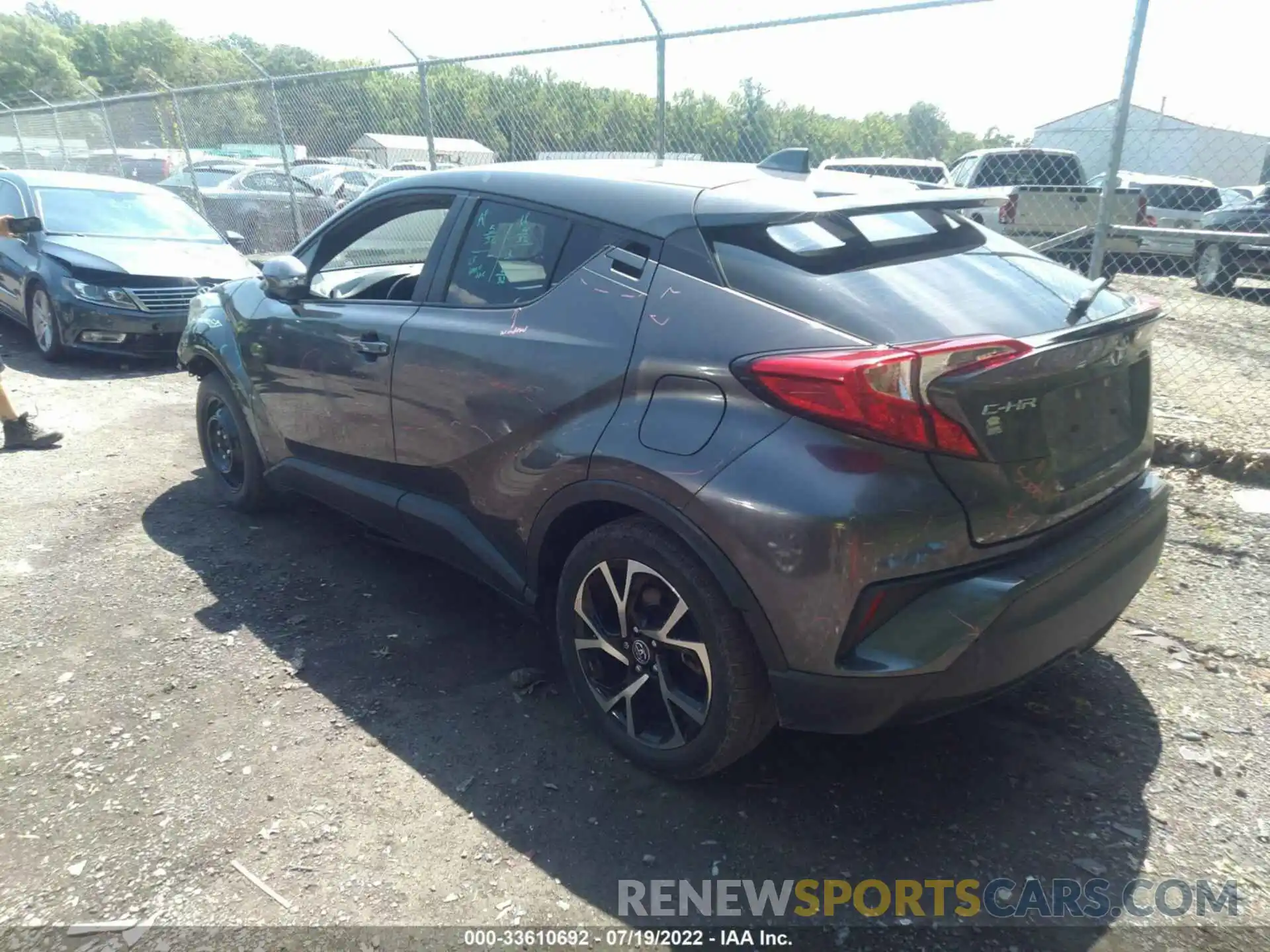 3 Photograph of a damaged car JTNKHMBXXK1028660 TOYOTA C-HR 2019