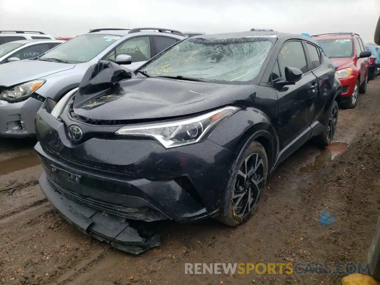 2 Photograph of a damaged car JTNKHMBXXK1029646 TOYOTA C-HR 2019