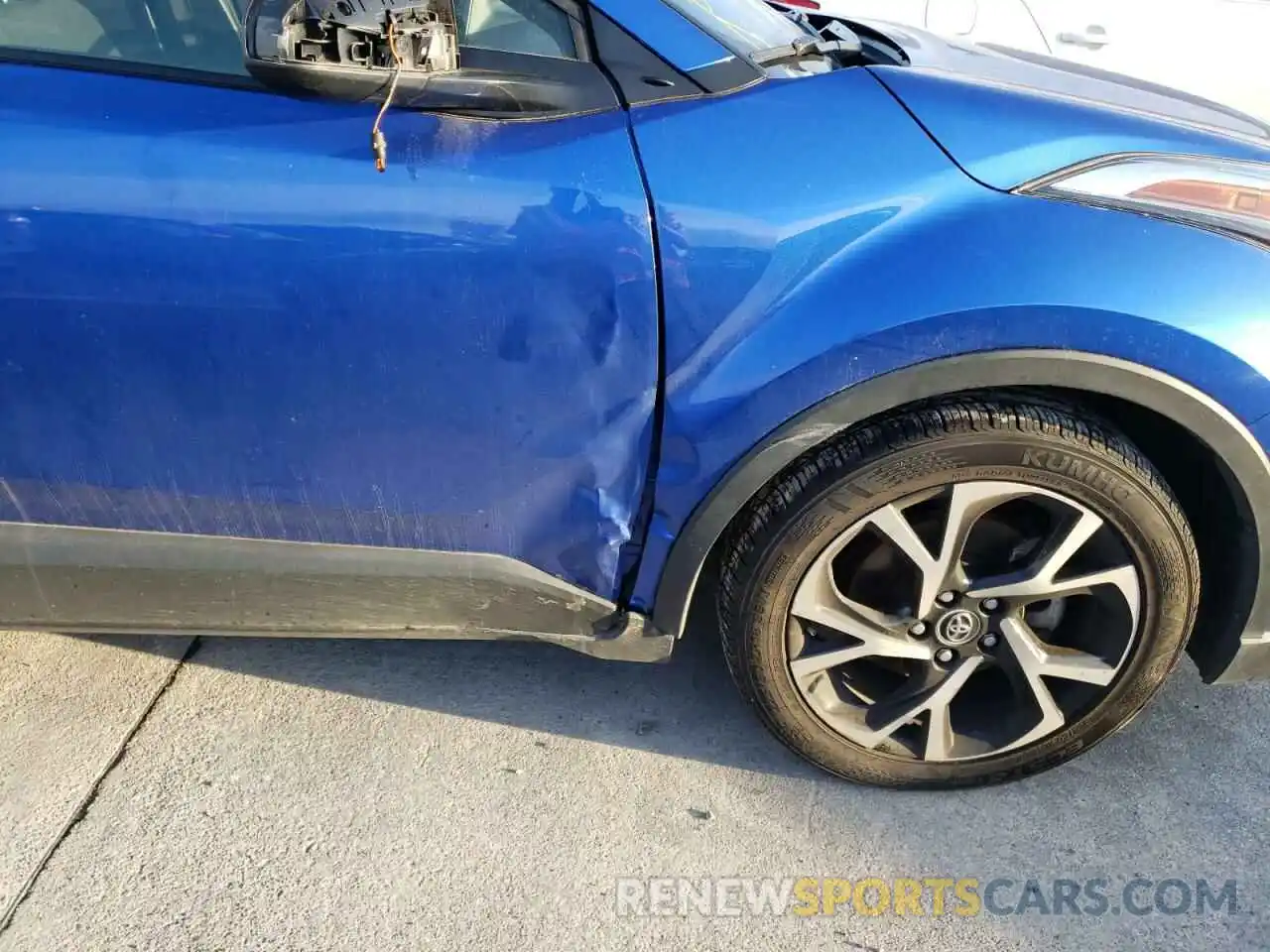 9 Photograph of a damaged car JTNKHMBXXK1036631 TOYOTA C-HR 2019