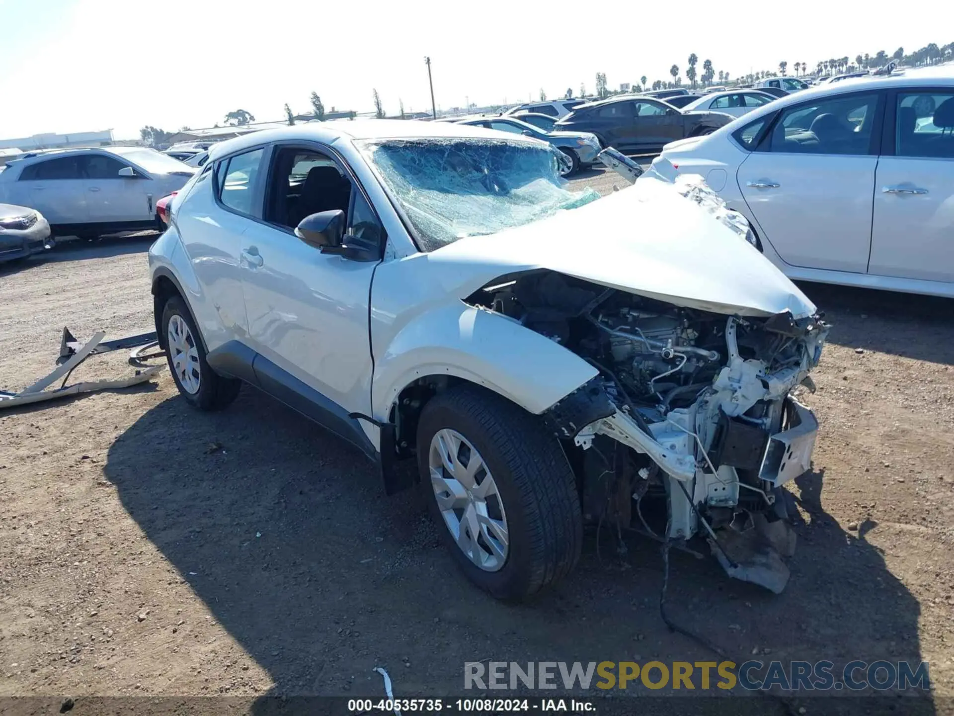 1 Photograph of a damaged car JTNKHMBXXK1049699 TOYOTA C-HR 2019