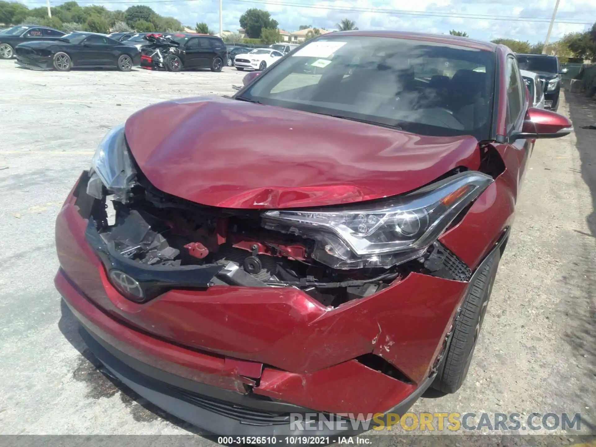 6 Photograph of a damaged car JTNKHMBXXK1054143 TOYOTA C-HR 2019