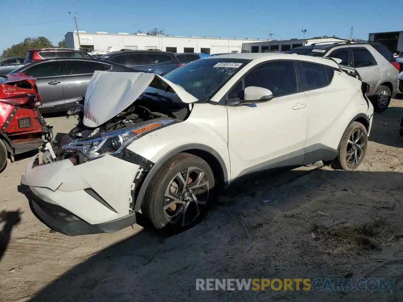 1 Photograph of a damaged car JTNKHMBXXK1056524 TOYOTA C-HR 2019