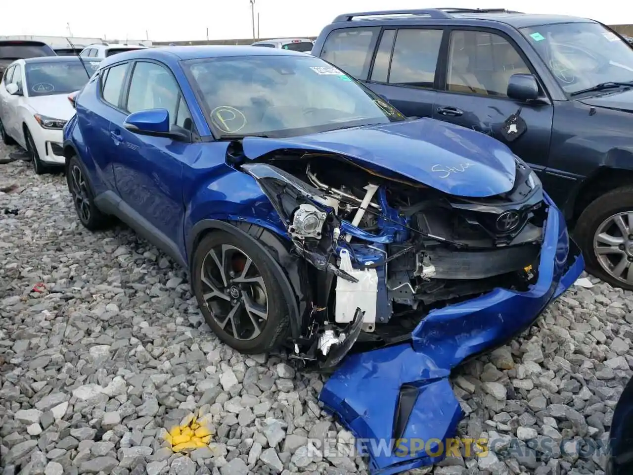 1 Photograph of a damaged car JTNKHMBXXK1061612 TOYOTA C-HR 2019