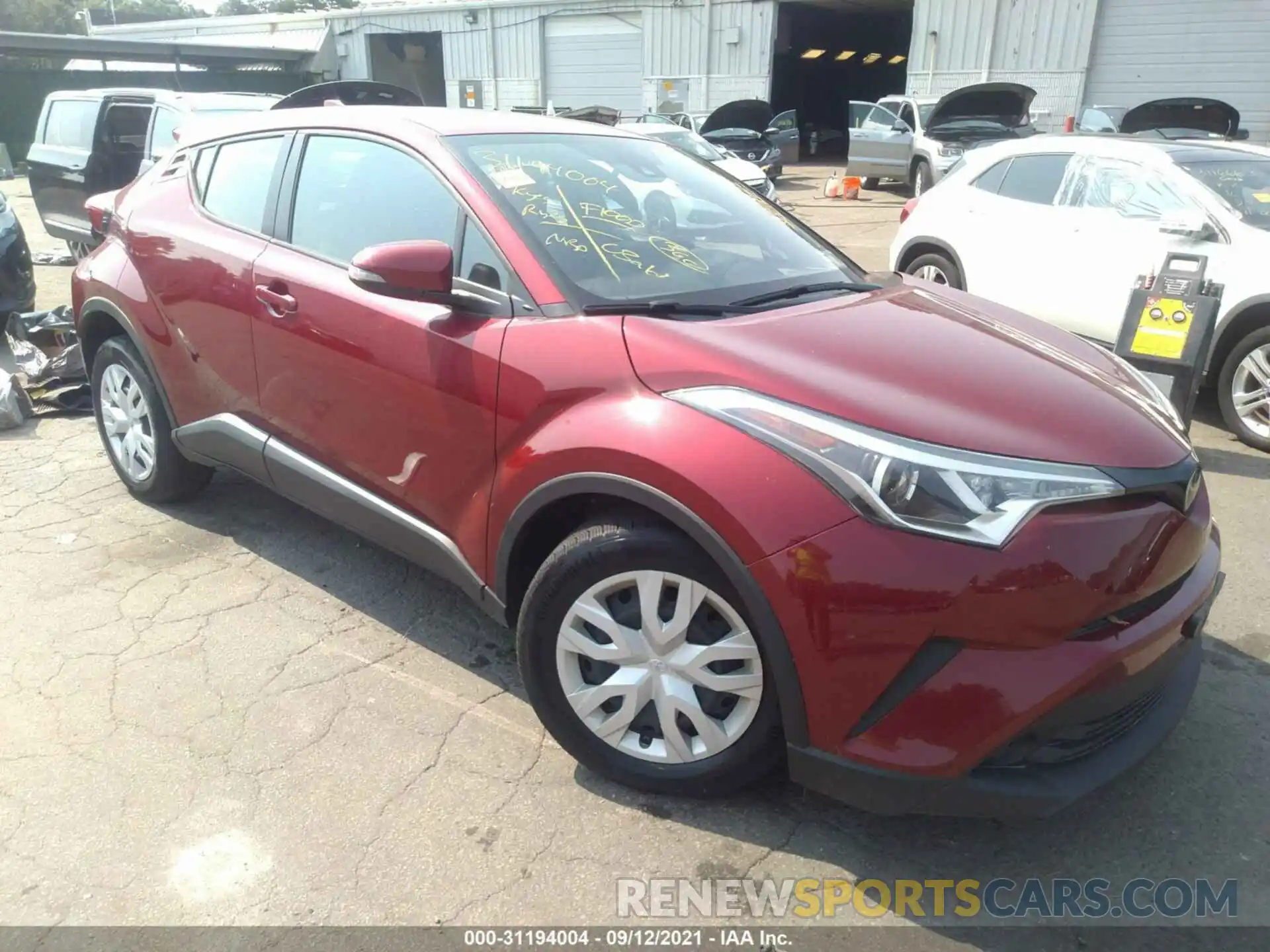 1 Photograph of a damaged car NMTKHMBX0KR086704 TOYOTA C-HR 2019