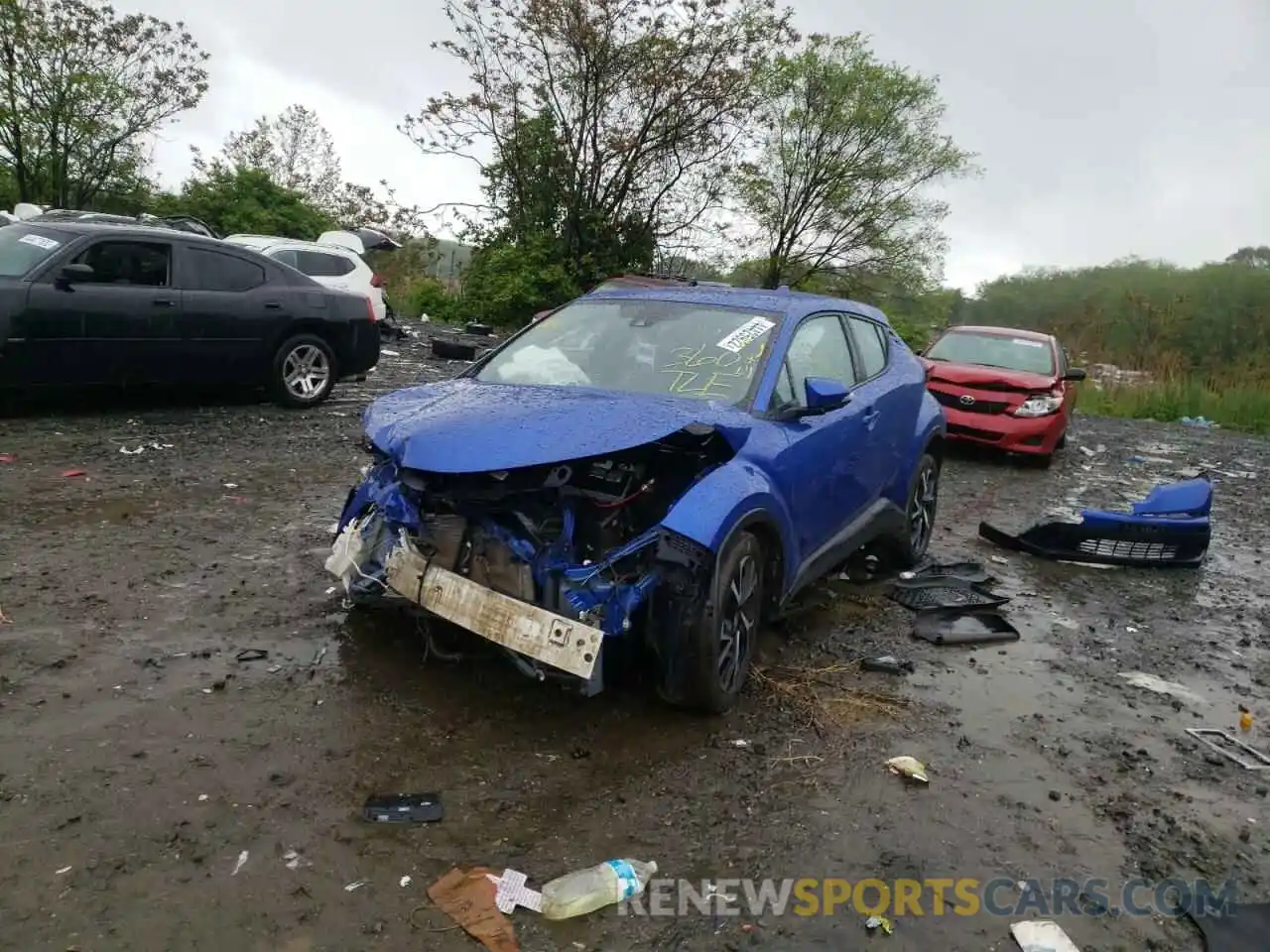 2 Photograph of a damaged car NMTKHMBX0KR093586 TOYOTA C-HR 2019