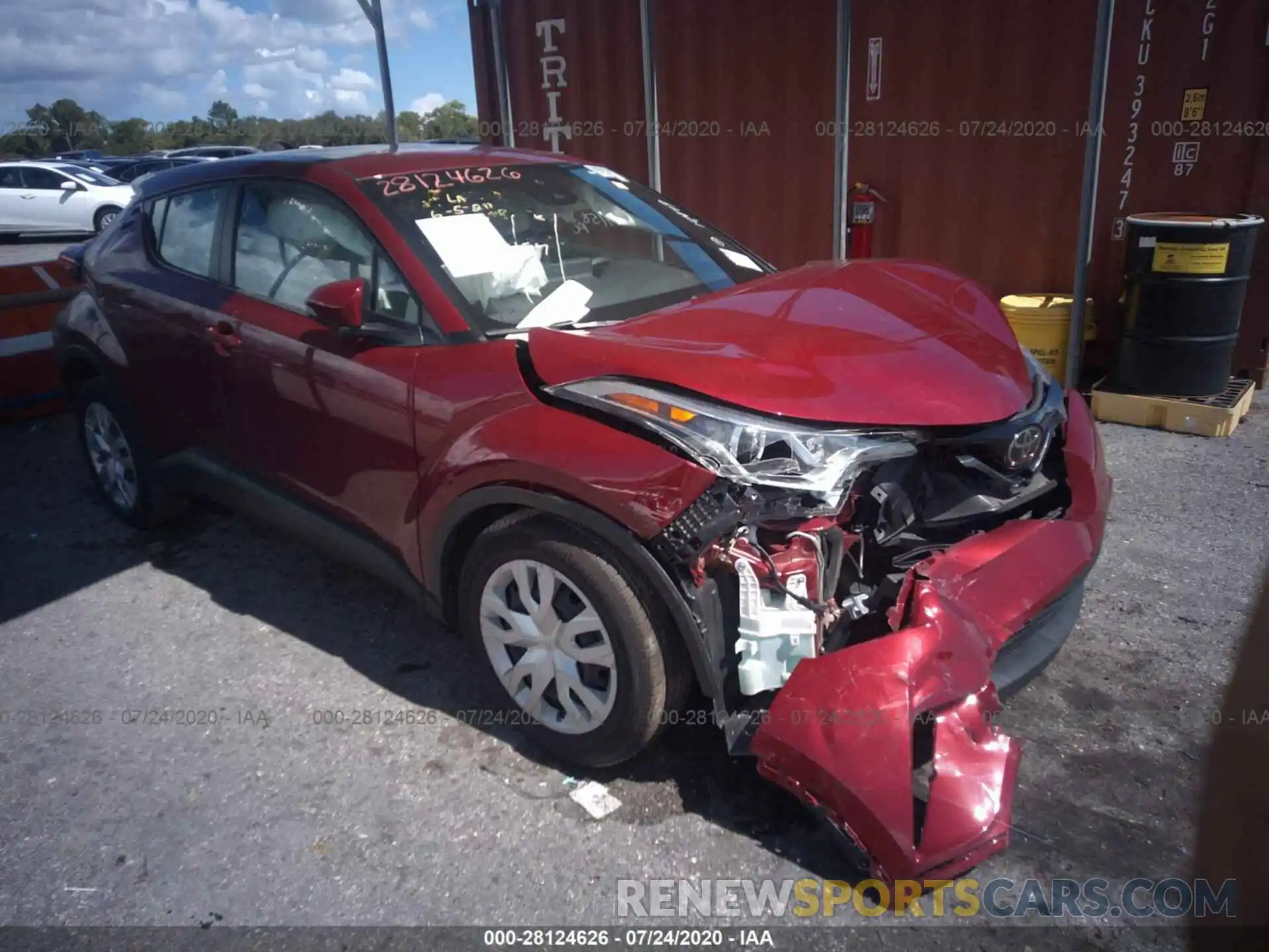 1 Photograph of a damaged car NMTKHMBX0KR093698 TOYOTA C-HR 2019