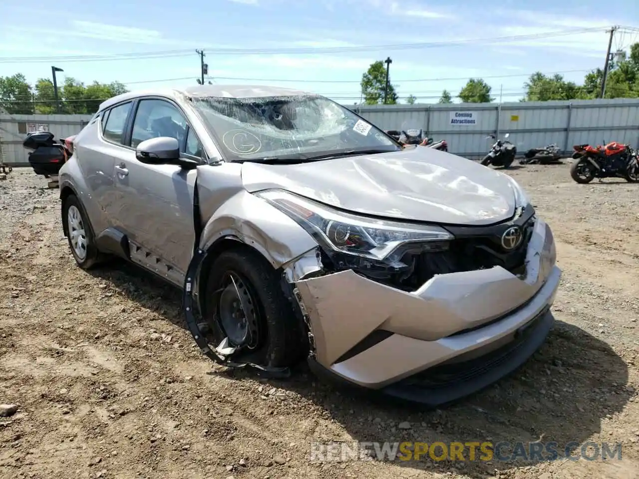 1 Photograph of a damaged car NMTKHMBX0KR098724 TOYOTA C-HR 2019