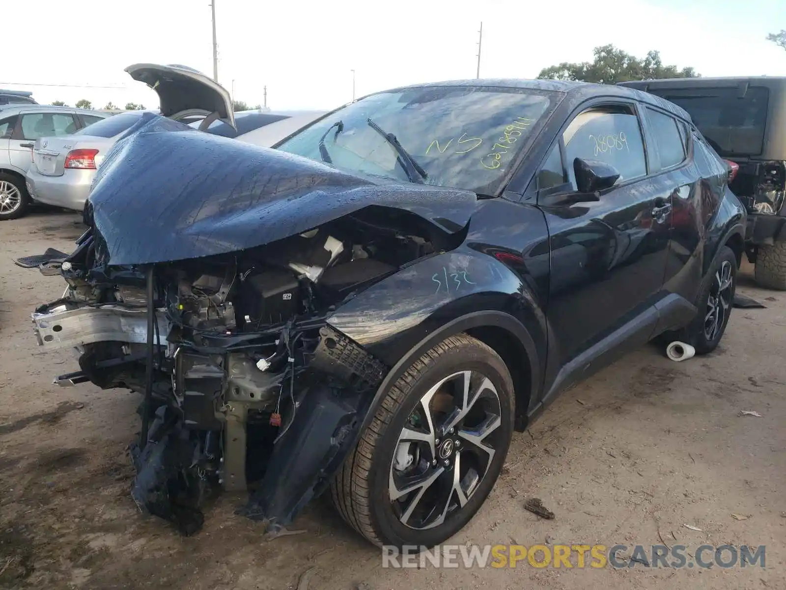 2 Photograph of a damaged car NMTKHMBX1KR081480 TOYOTA C-HR 2019