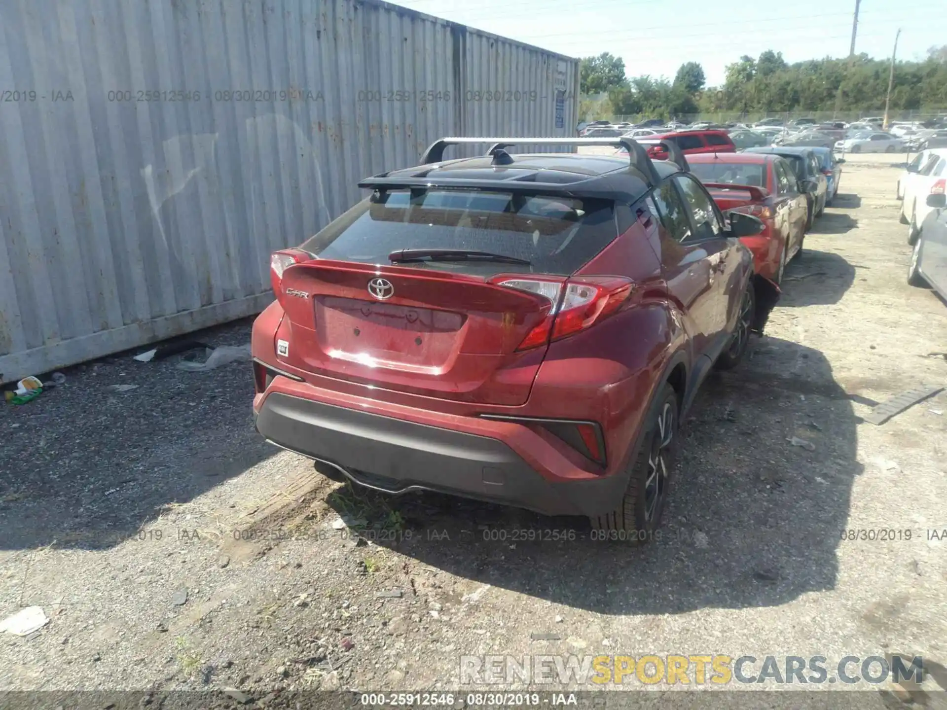 4 Photograph of a damaged car NMTKHMBX1KR093323 TOYOTA C-HR 2019