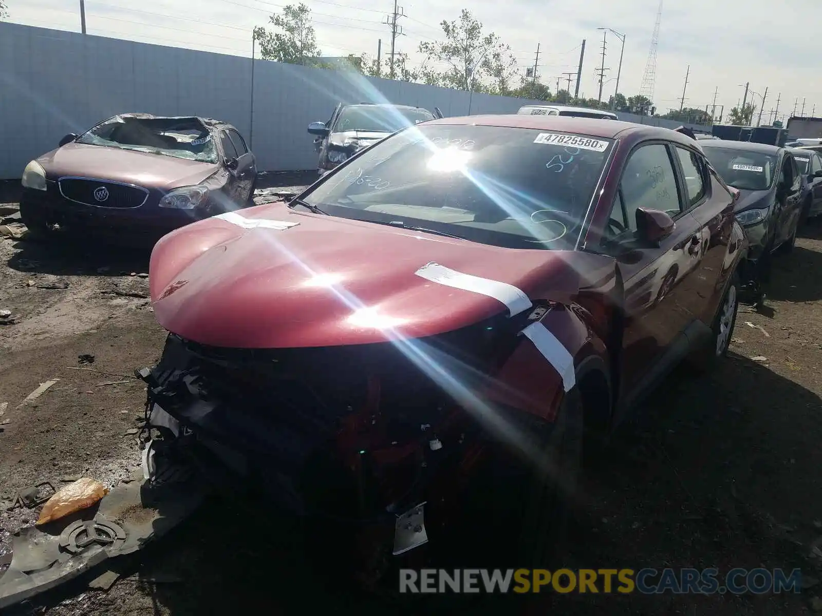 2 Photograph of a damaged car NMTKHMBX2KR085201 TOYOTA C-HR 2019