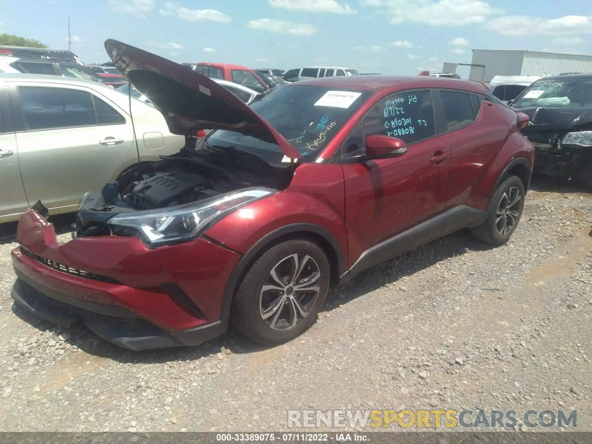 2 Photograph of a damaged car NMTKHMBX2KR088096 TOYOTA C-HR 2019