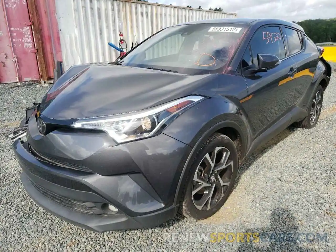 2 Photograph of a damaged car NMTKHMBX3KR076247 TOYOTA C-HR 2019