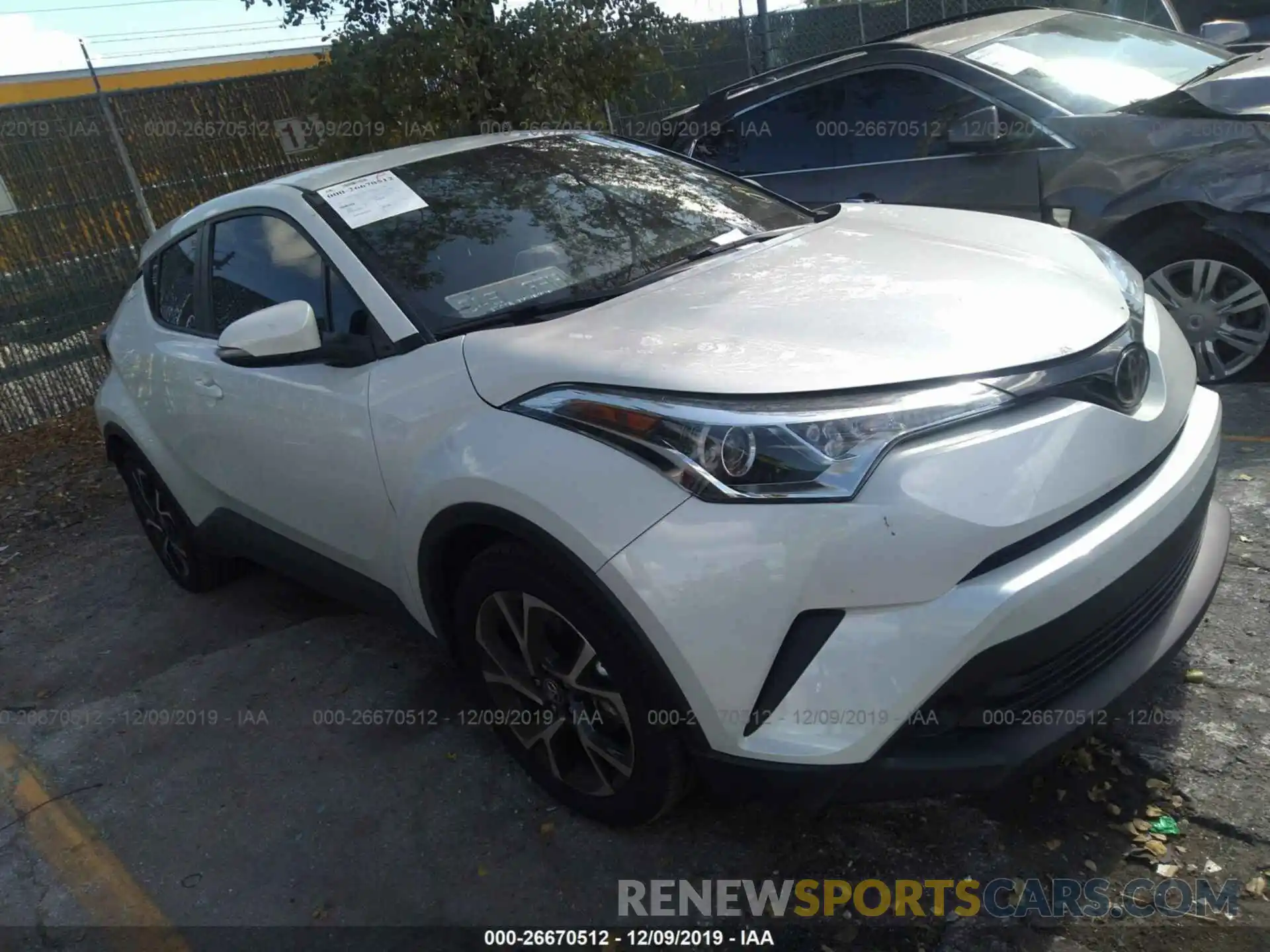 1 Photograph of a damaged car NMTKHMBX3KR092495 TOYOTA C-HR 2019