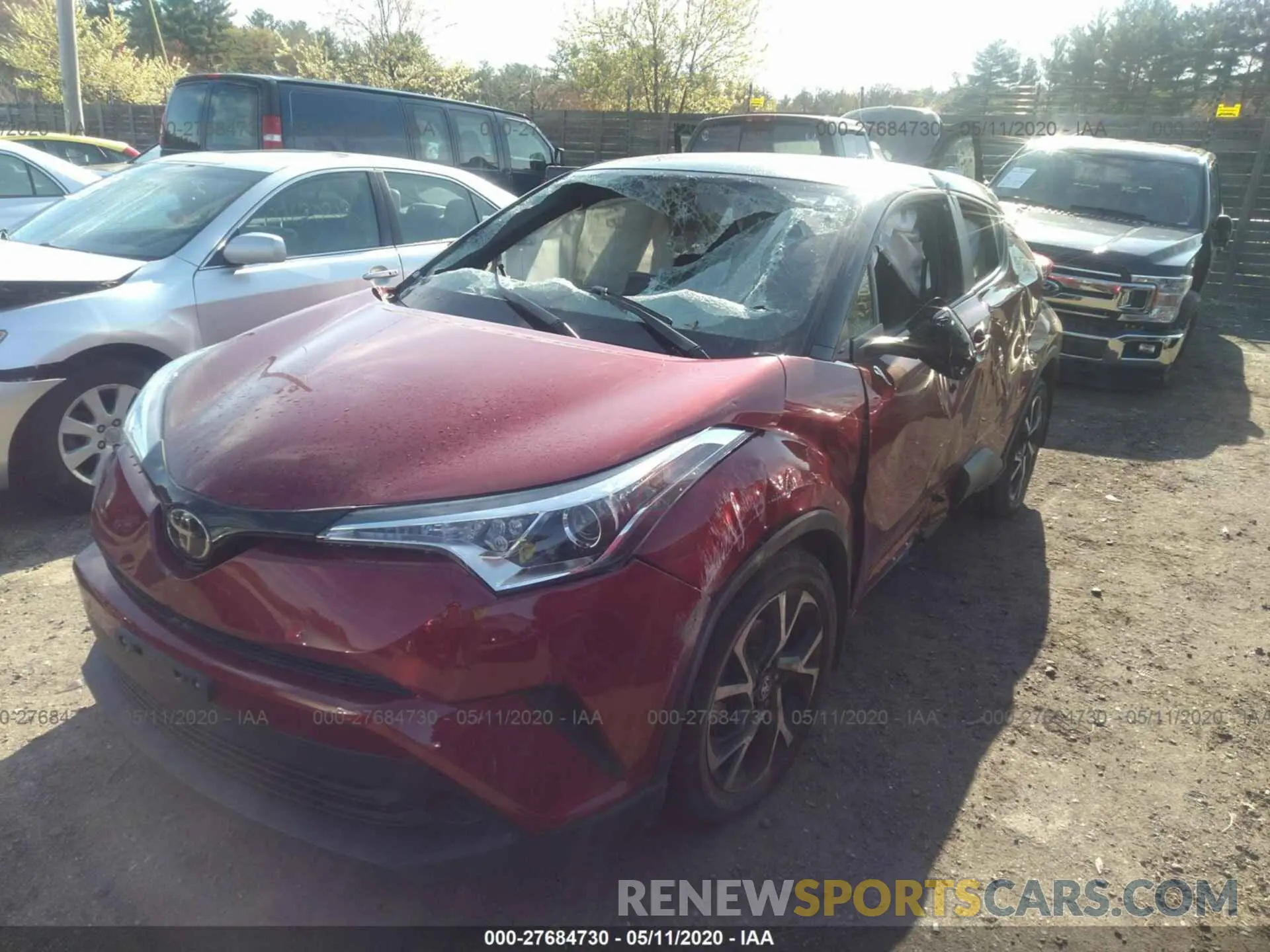2 Photograph of a damaged car NMTKHMBX3KR094361 TOYOTA C-HR 2019