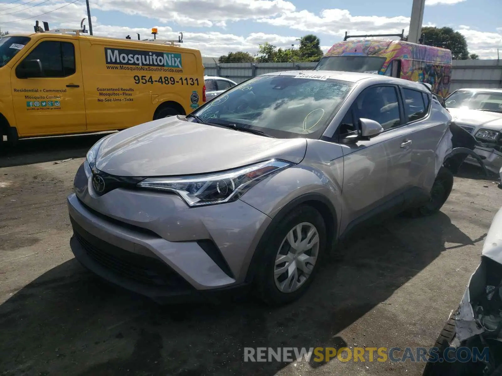 2 Photograph of a damaged car NMTKHMBX3KR098605 TOYOTA C-HR 2019