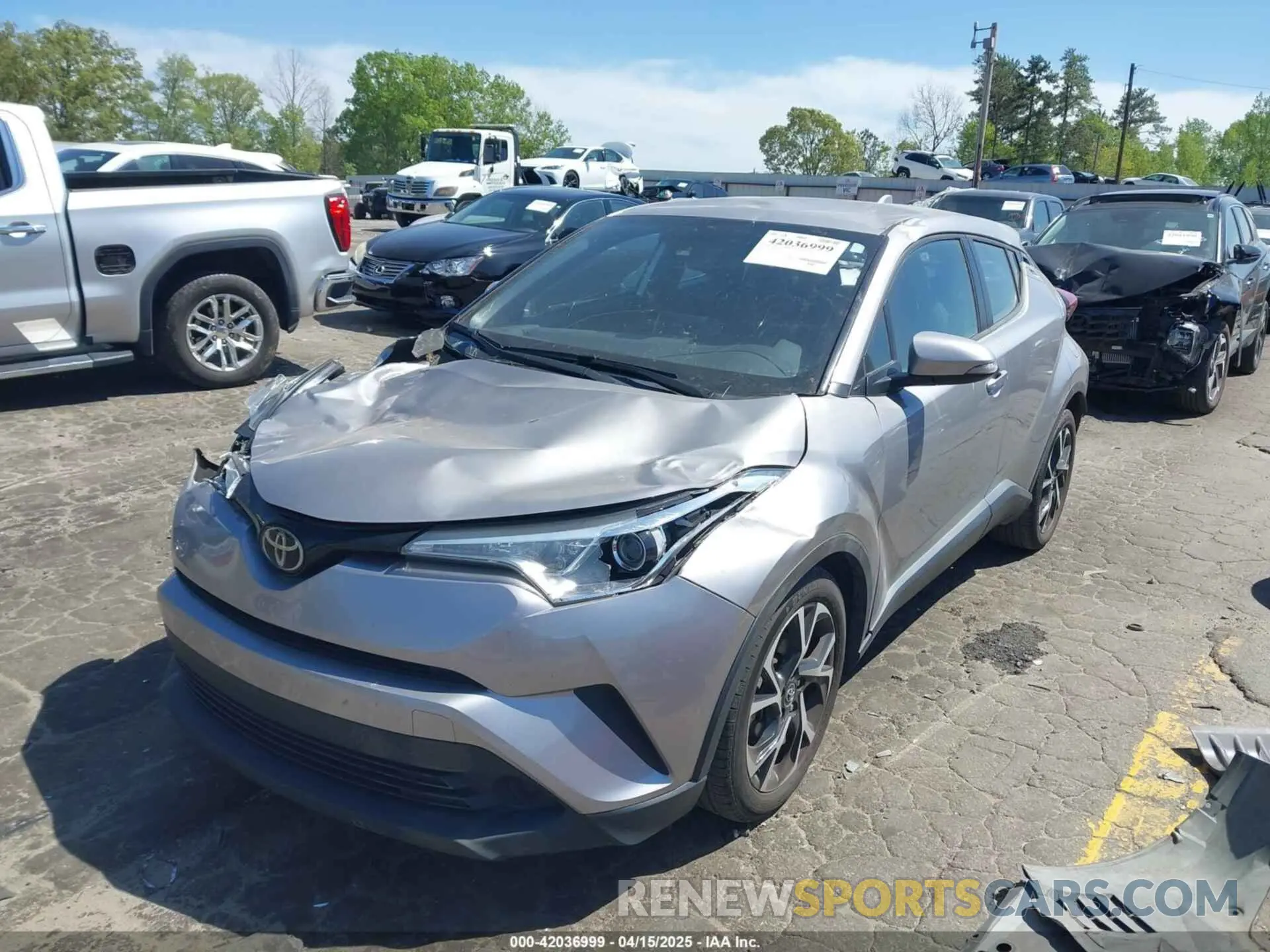 2 Photograph of a damaged car NMTKHMBX3KR100868 TOYOTA C-HR 2019