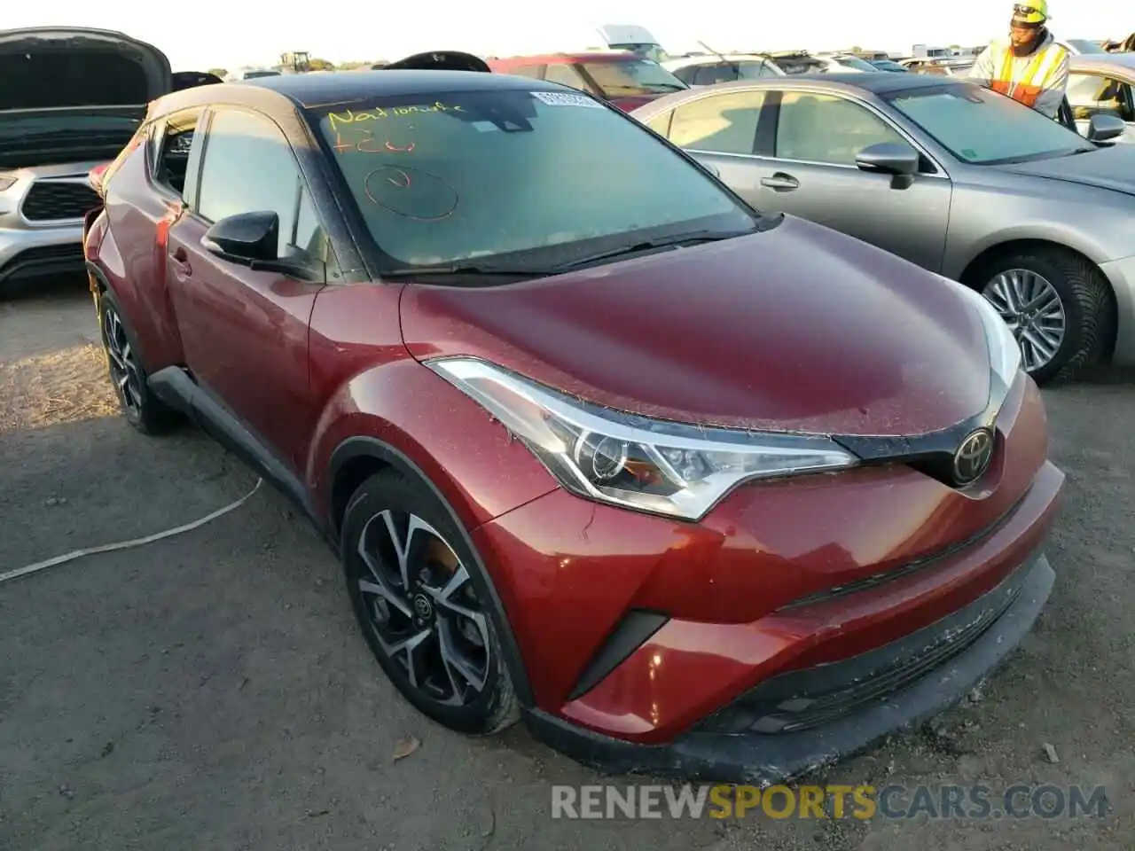 1 Photograph of a damaged car NMTKHMBX4KR071798 TOYOTA C-HR 2019