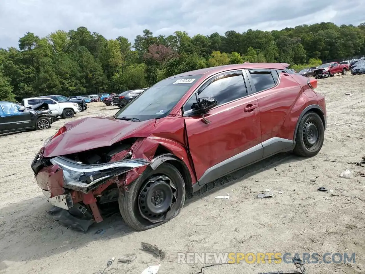 1 Photograph of a damaged car NMTKHMBX4KR078721 TOYOTA C-HR 2019