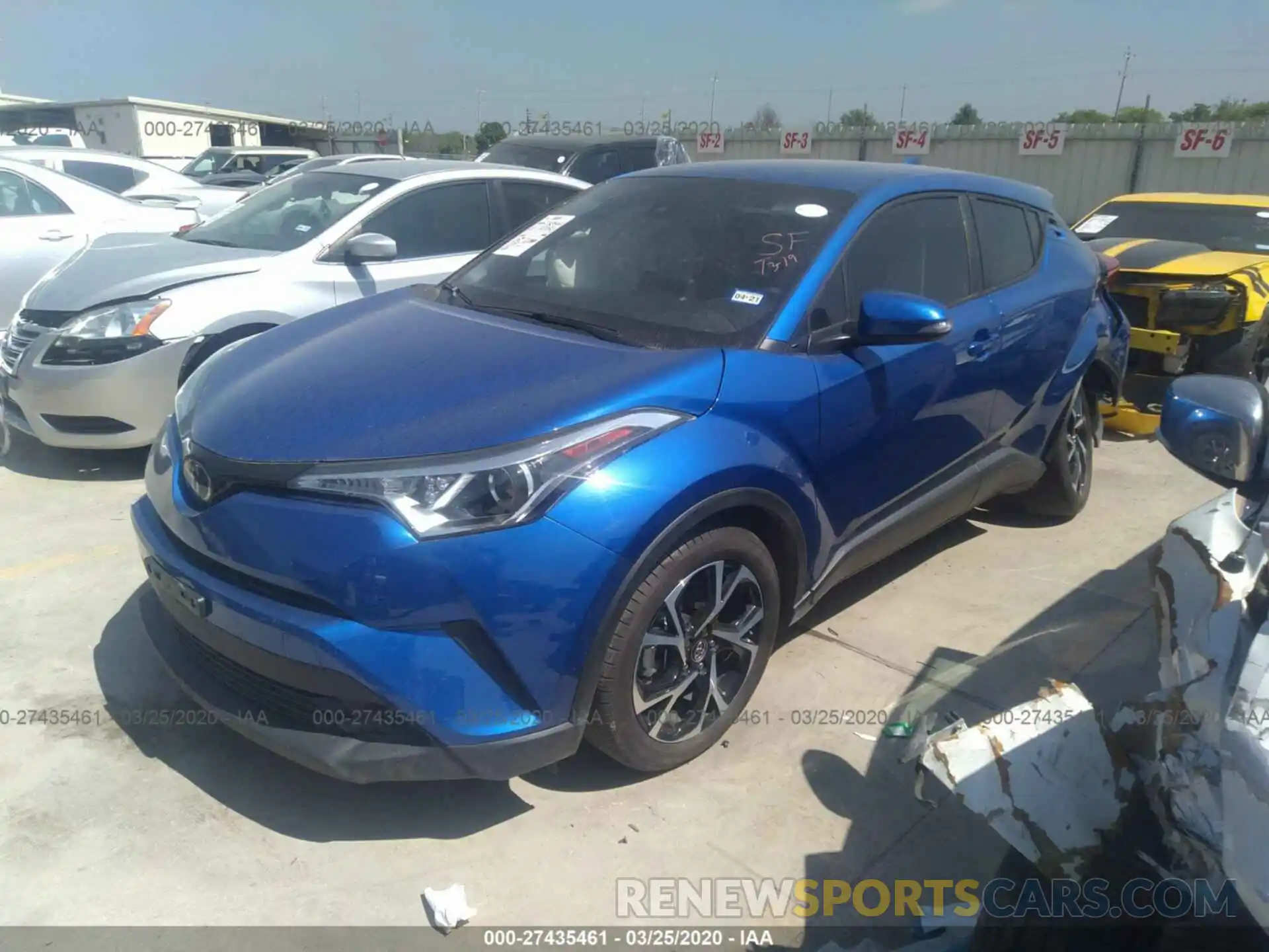 2 Photograph of a damaged car NMTKHMBX4KR086303 TOYOTA C-HR 2019