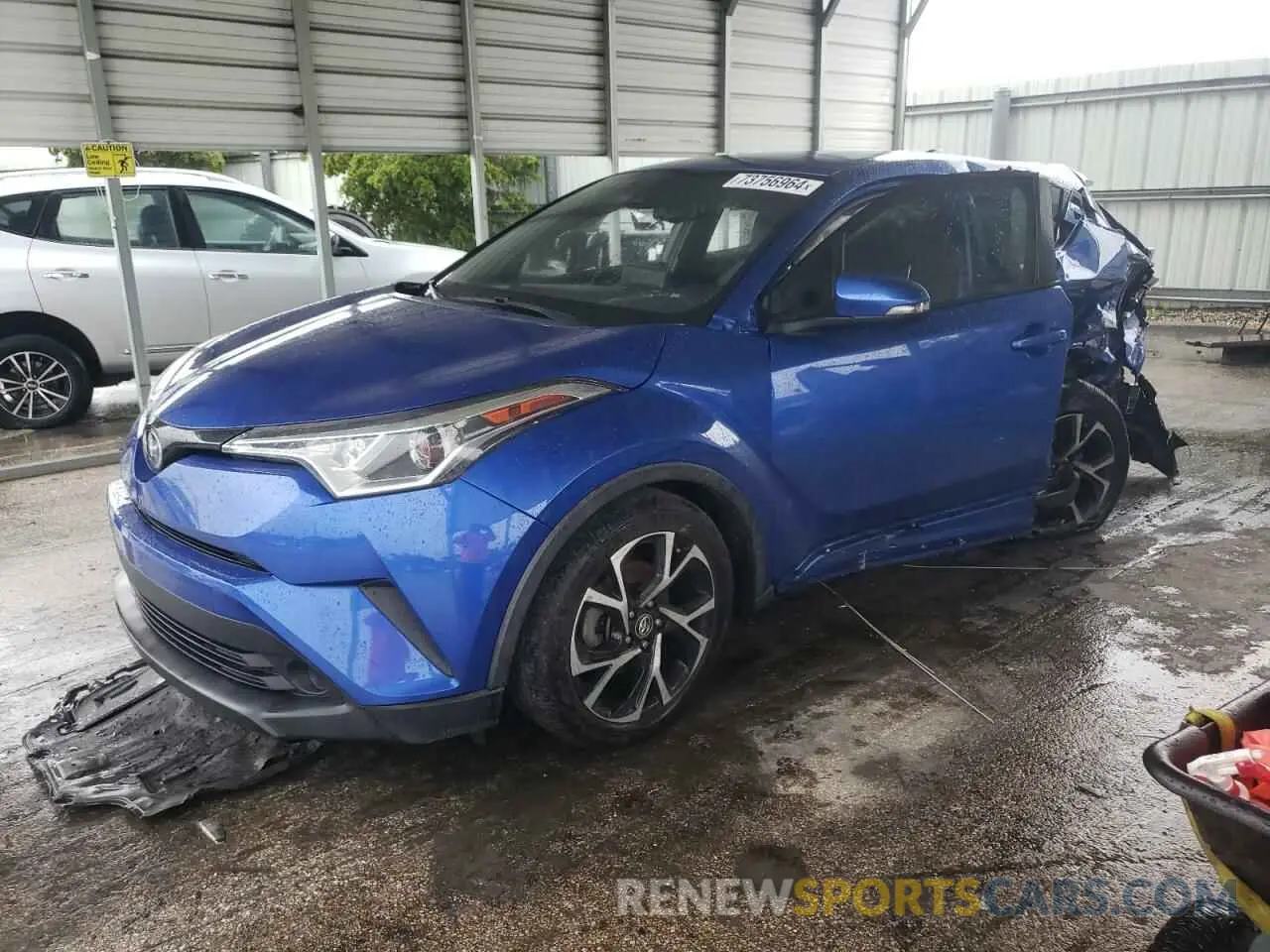 1 Photograph of a damaged car NMTKHMBX5KR074631 TOYOTA C-HR 2019