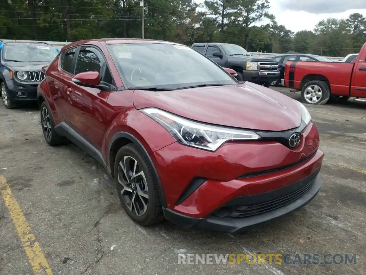 1 Photograph of a damaged car NMTKHMBX5KR075911 TOYOTA C-HR 2019