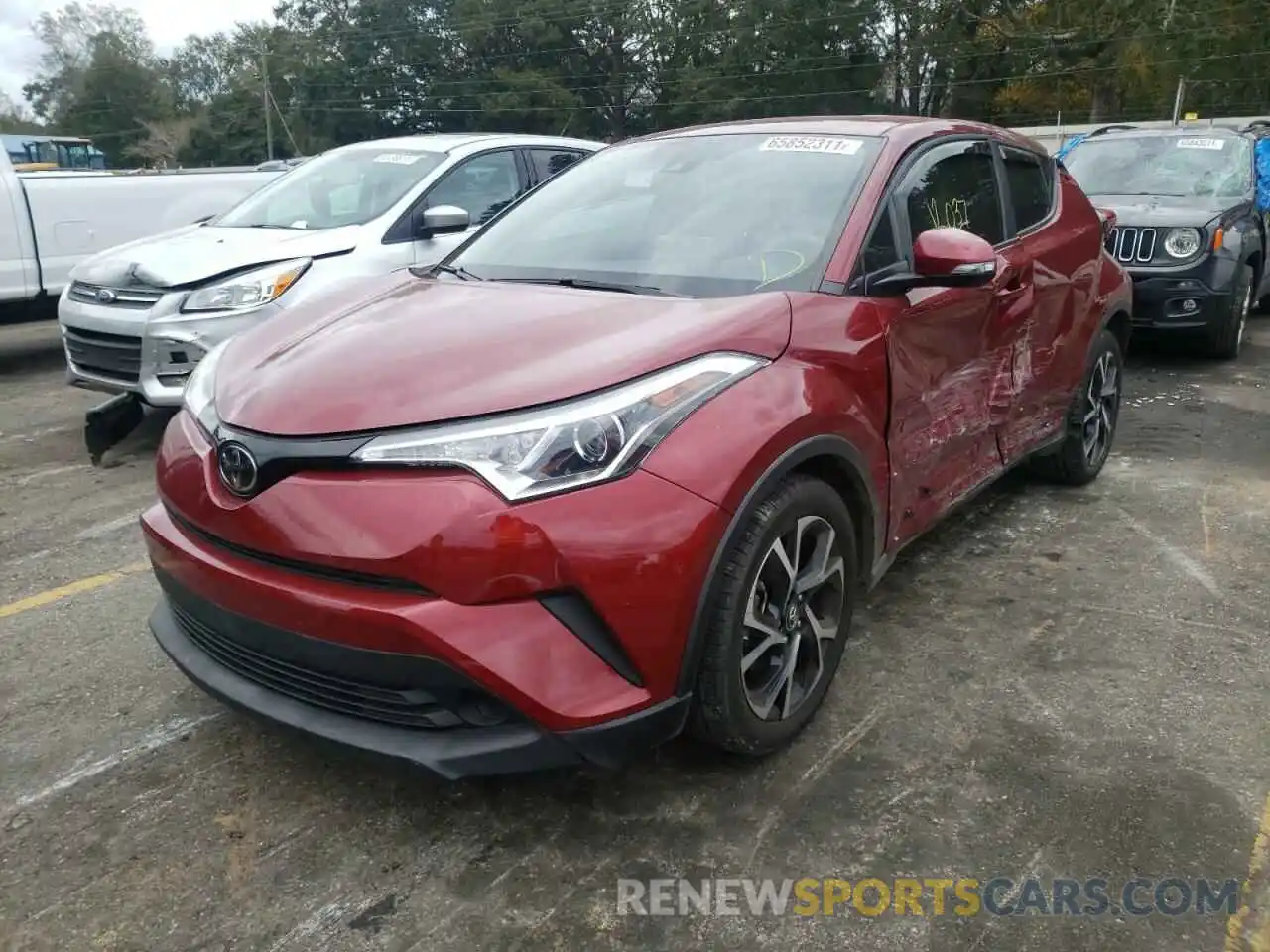 2 Photograph of a damaged car NMTKHMBX5KR075911 TOYOTA C-HR 2019