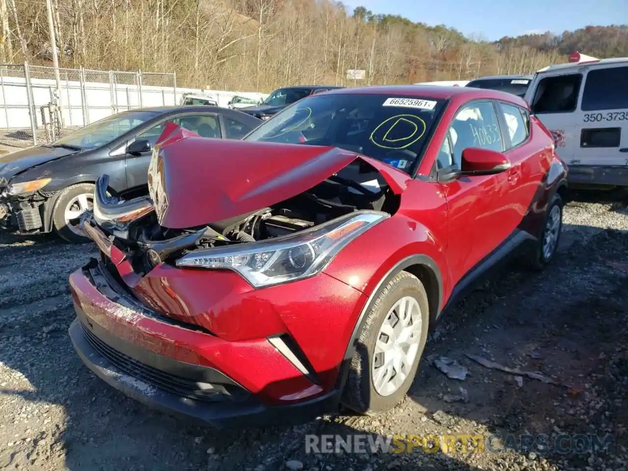 2 Photograph of a damaged car NMTKHMBX5KR085113 TOYOTA C-HR 2019