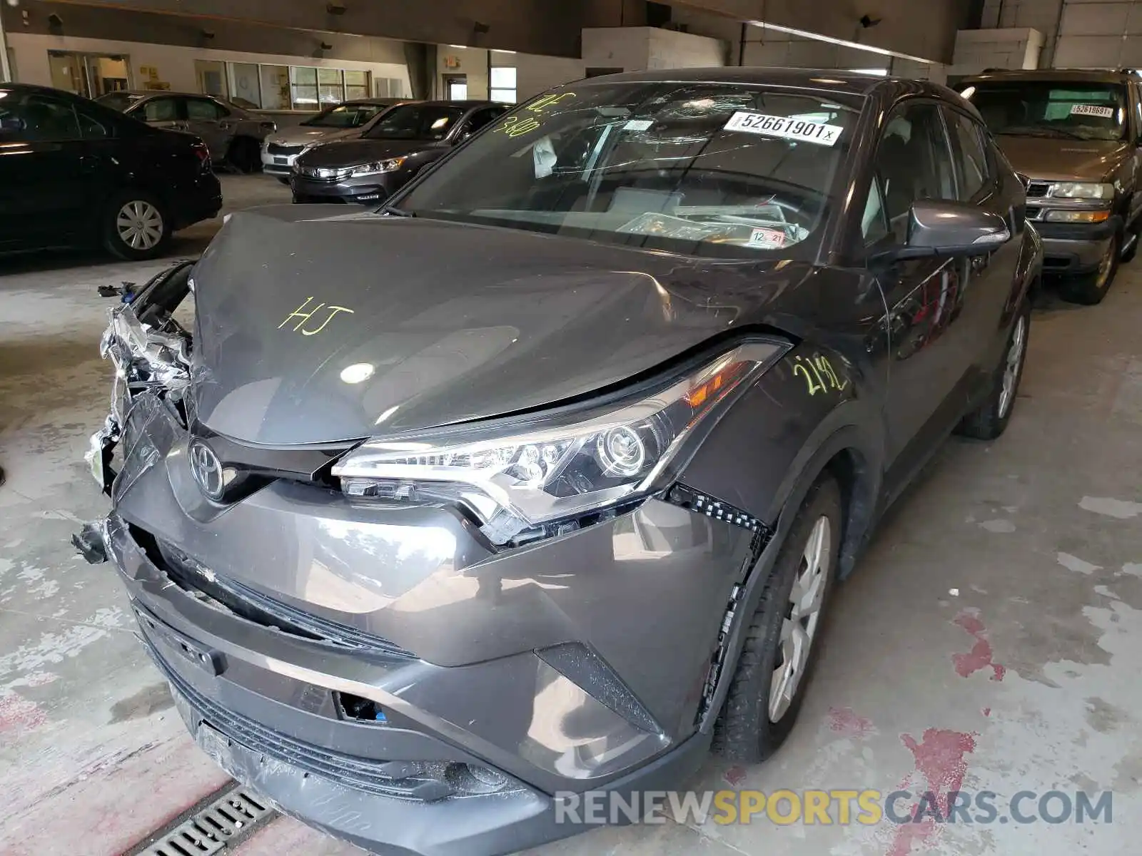 2 Photograph of a damaged car NMTKHMBX6KR071916 TOYOTA C-HR 2019