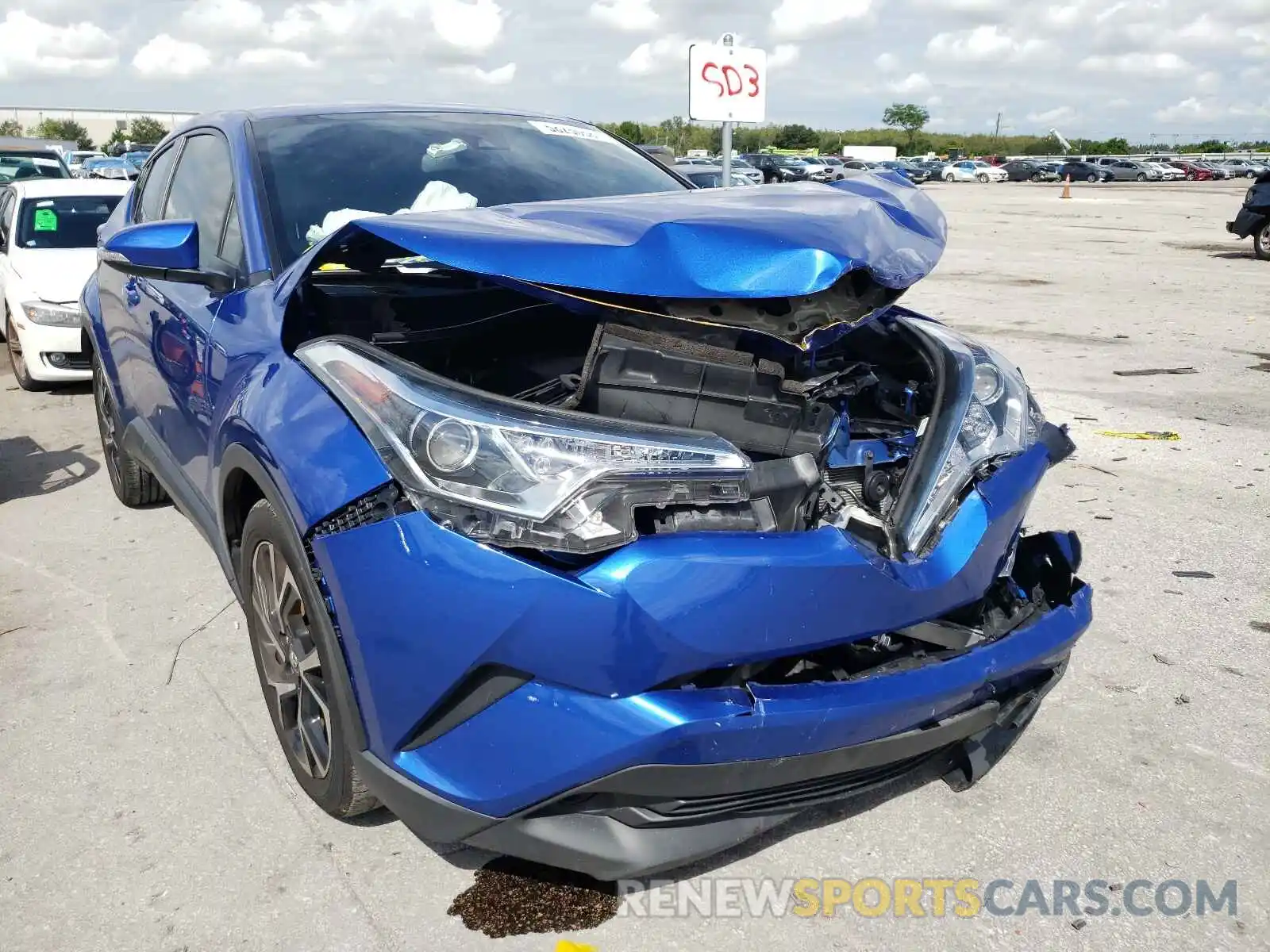 1 Photograph of a damaged car NMTKHMBX6KR075724 TOYOTA C-HR 2019