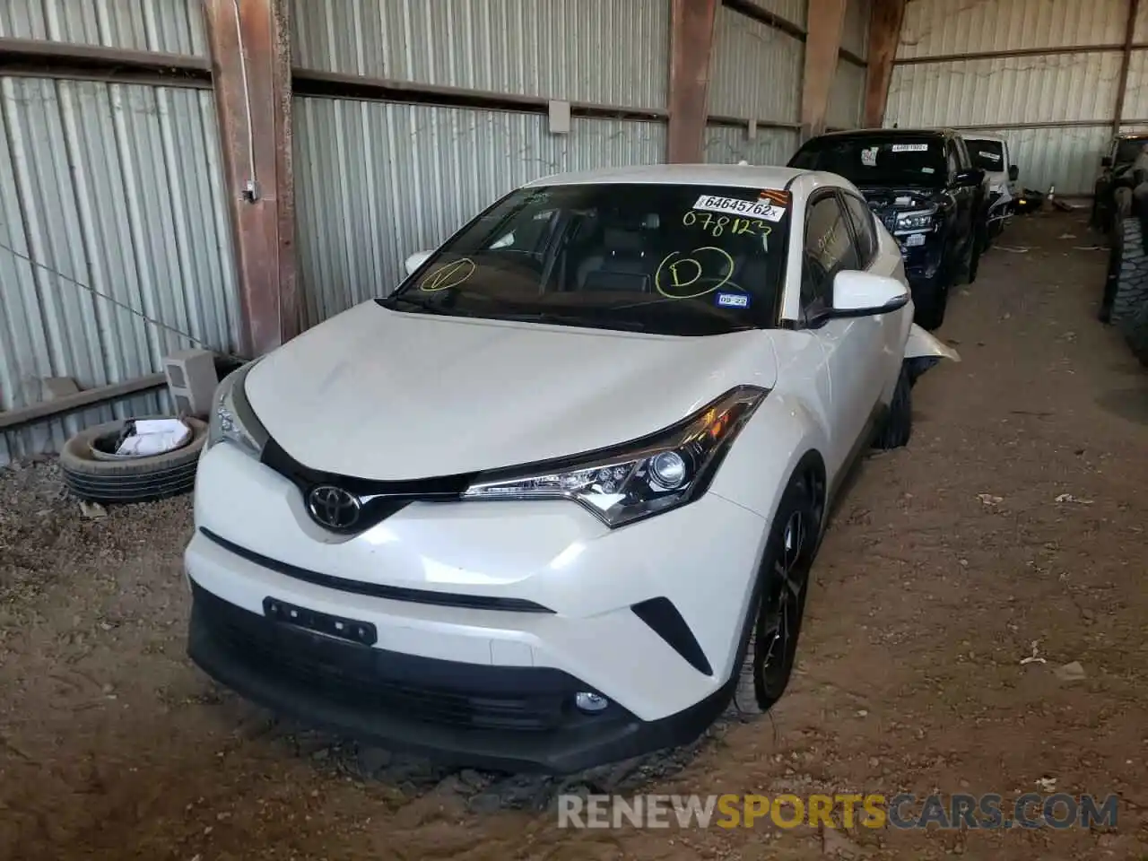 2 Photograph of a damaged car NMTKHMBX6KR078123 TOYOTA C-HR 2019