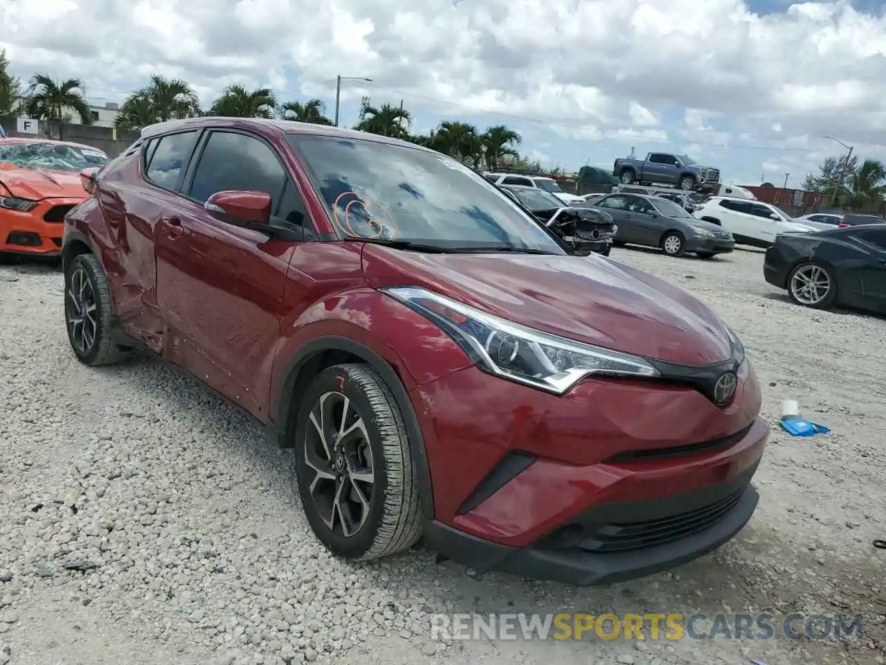 1 Photograph of a damaged car NMTKHMBX6KR087386 TOYOTA C-HR 2019