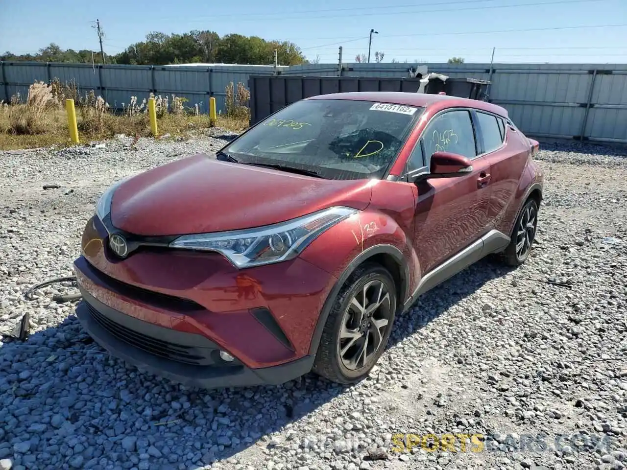 2 Photograph of a damaged car NMTKHMBX7KR069205 TOYOTA C-HR 2019