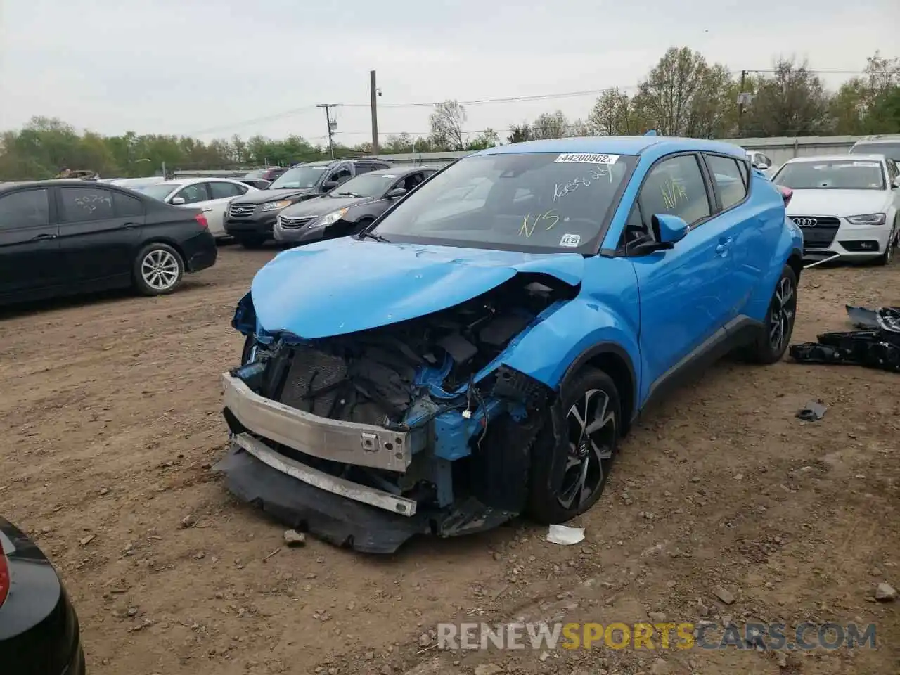 2 Photograph of a damaged car NMTKHMBX7KR072301 TOYOTA C-HR 2019