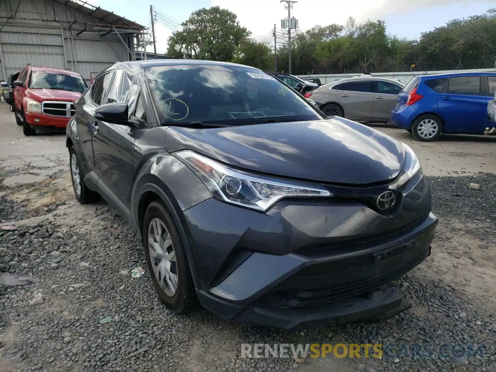 1 Photograph of a damaged car NMTKHMBX8KR078852 TOYOTA C-HR 2019