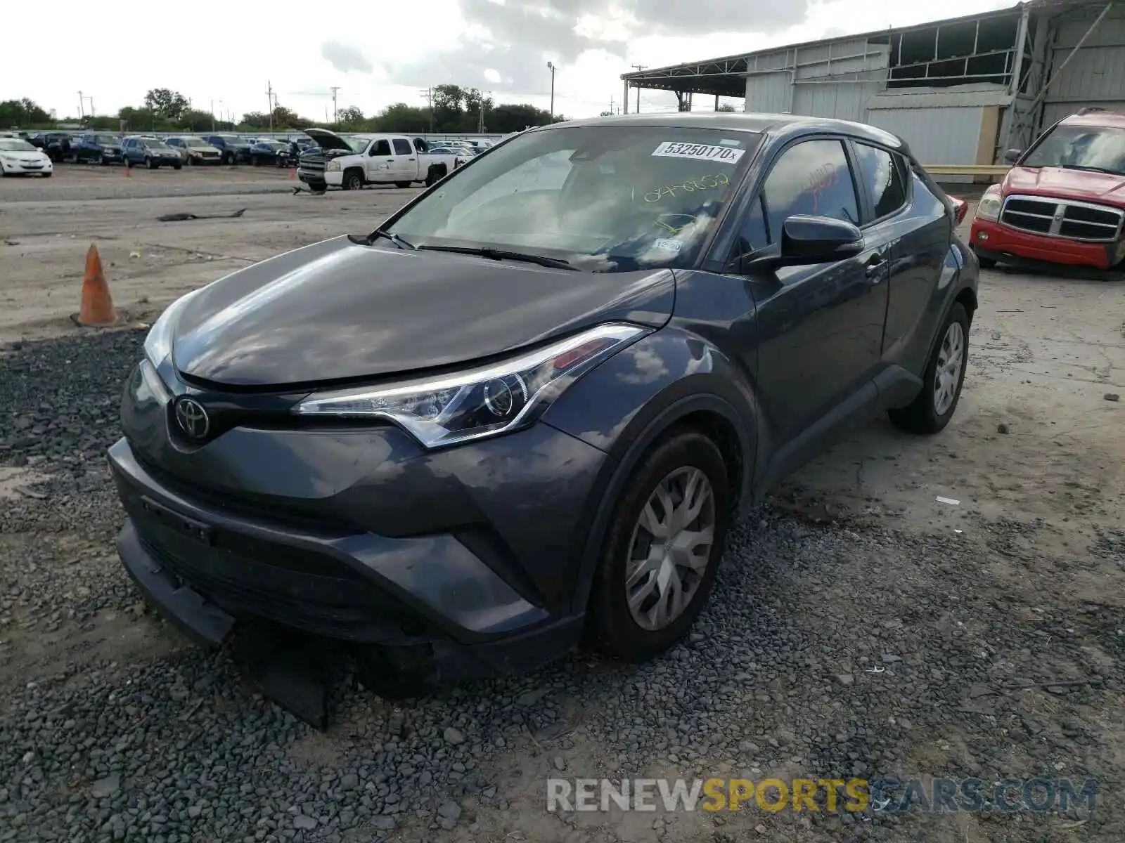 2 Photograph of a damaged car NMTKHMBX8KR078852 TOYOTA C-HR 2019