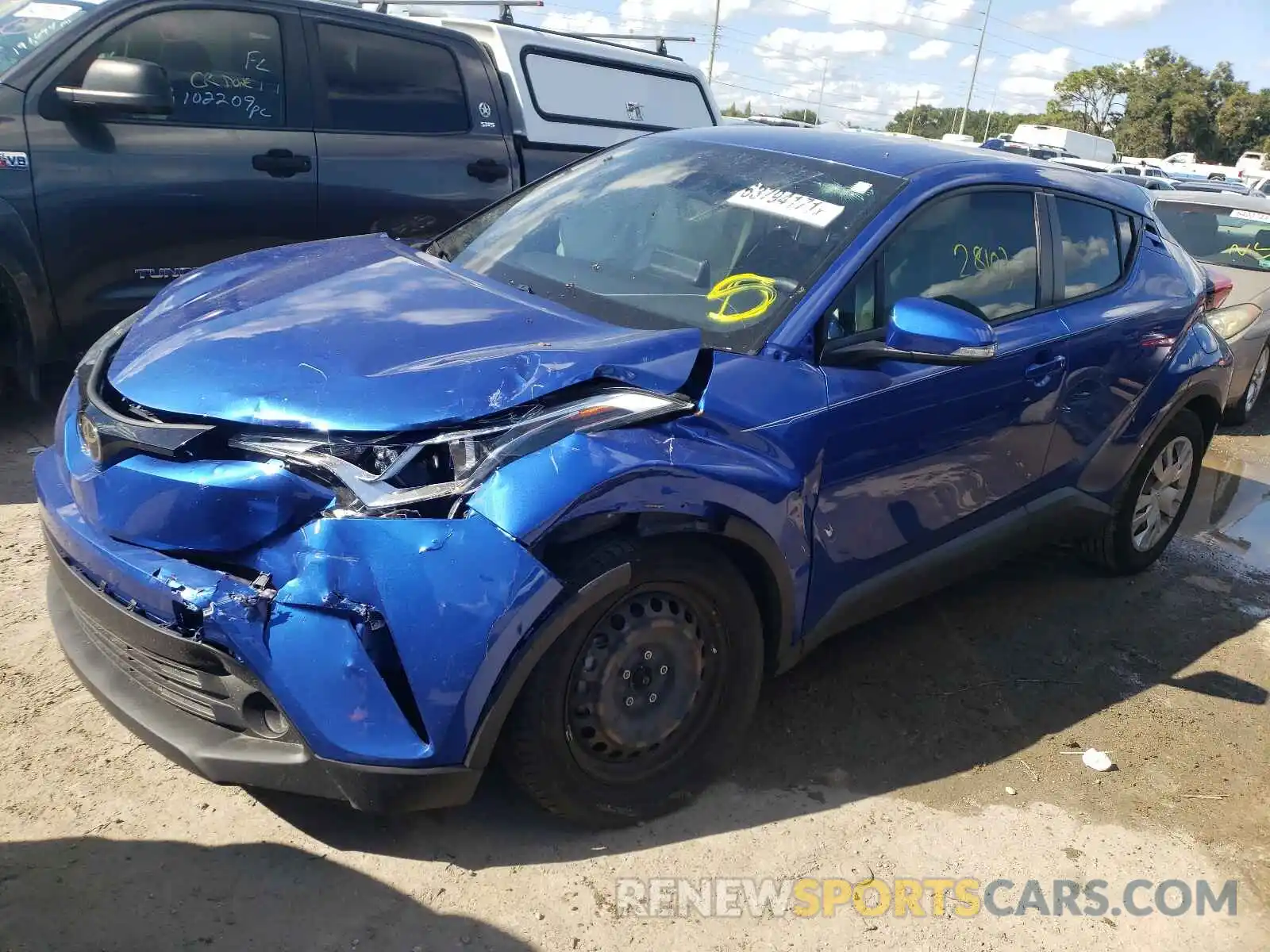 2 Photograph of a damaged car NMTKHMBX8KR084828 TOYOTA C-HR 2019