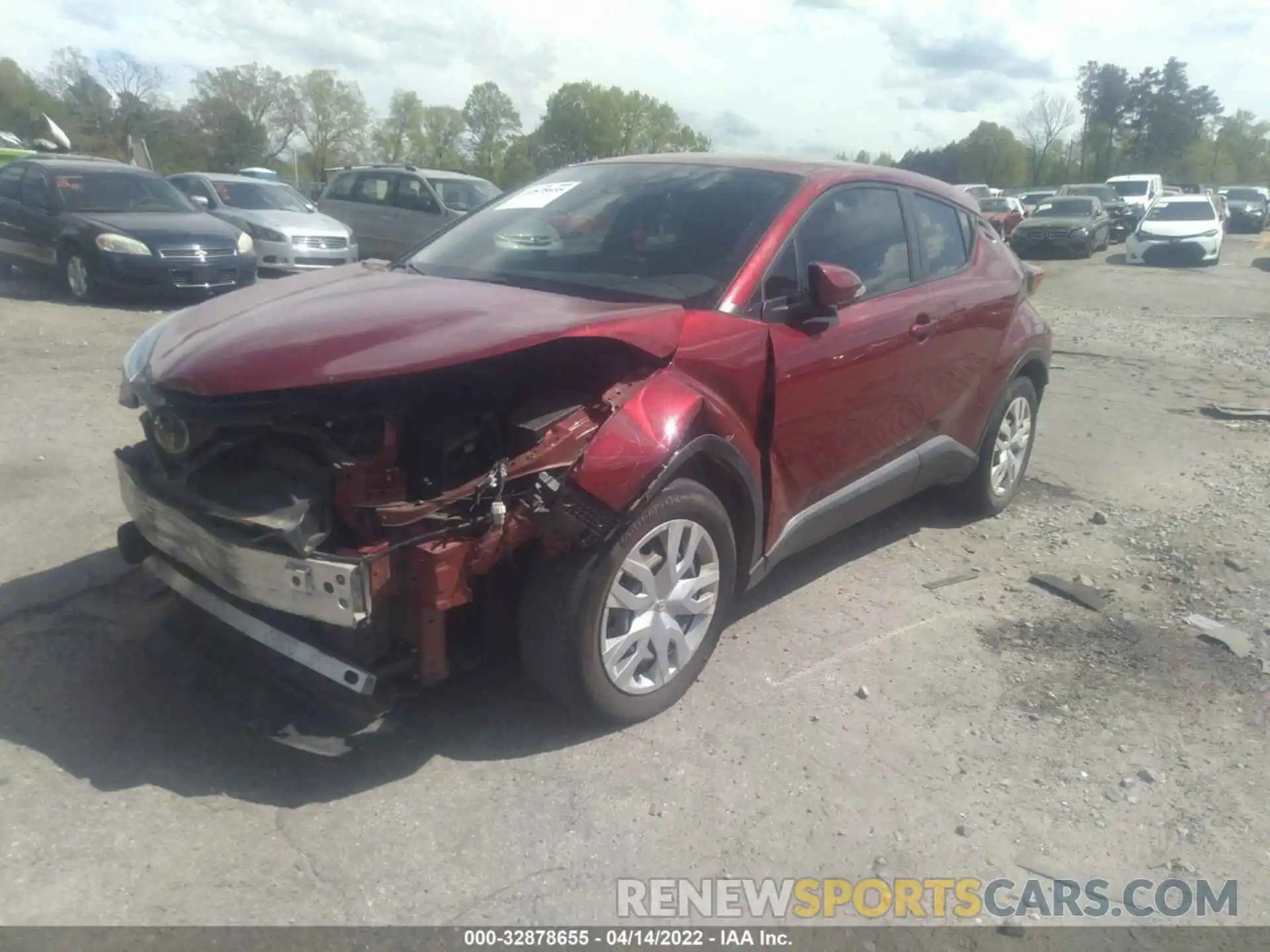 2 Photograph of a damaged car NMTKHMBX8KR092346 TOYOTA C-HR 2019