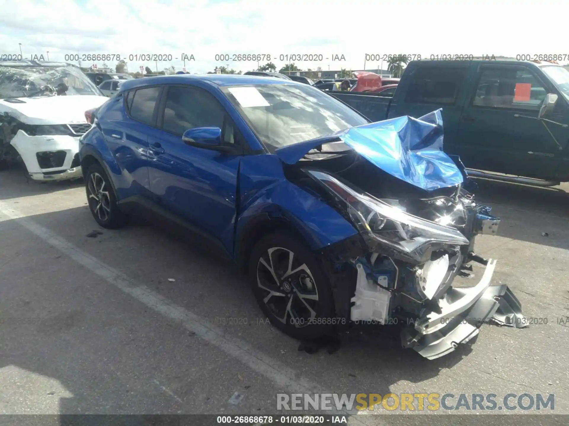 1 Photograph of a damaged car NMTKHMBX9KR075006 TOYOTA C-HR 2019