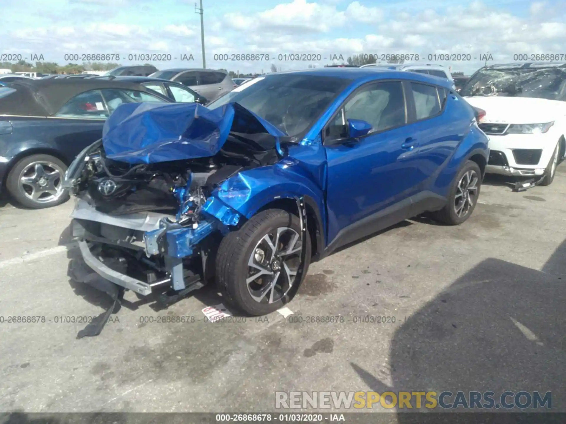 2 Photograph of a damaged car NMTKHMBX9KR075006 TOYOTA C-HR 2019