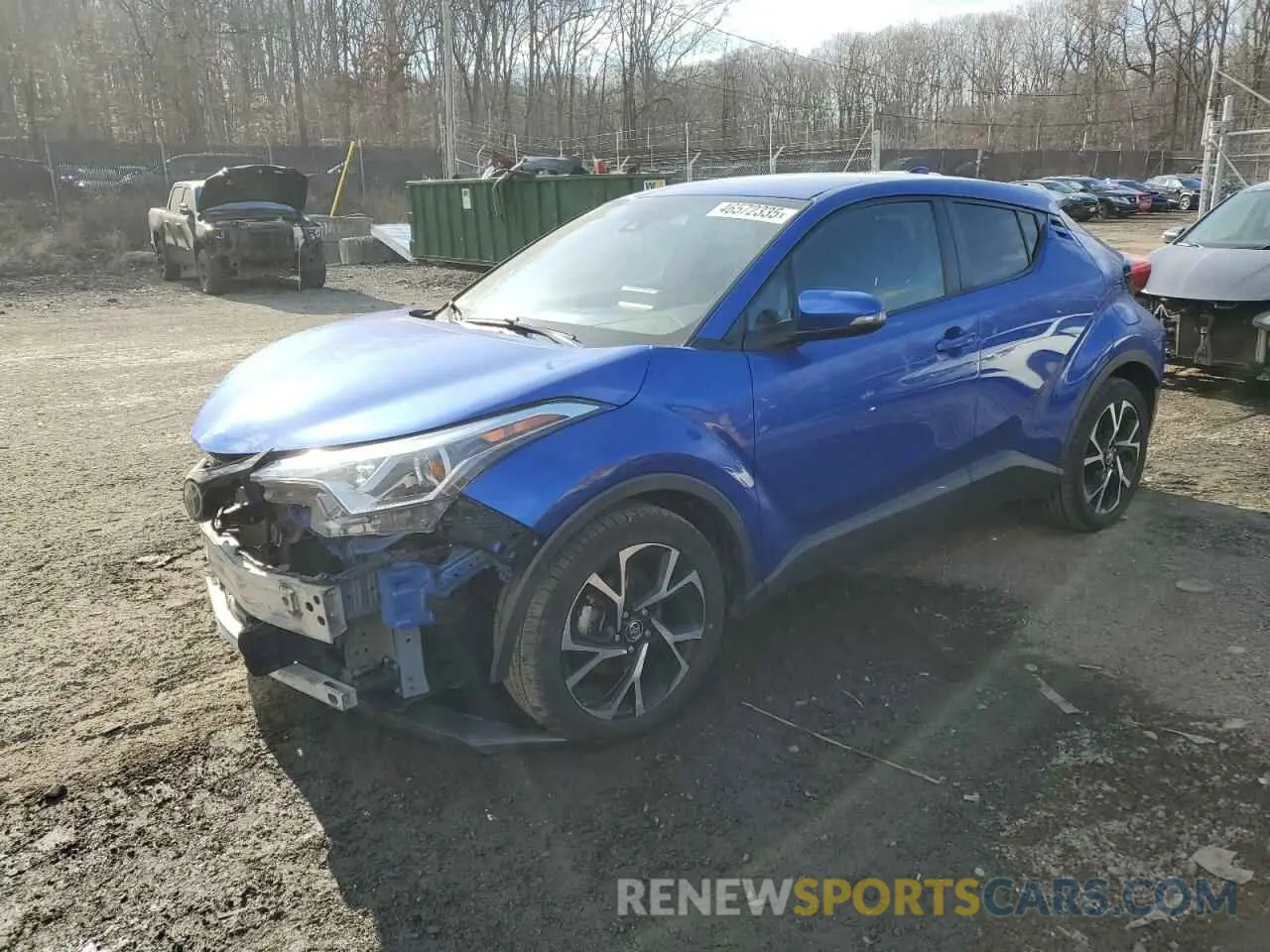 1 Photograph of a damaged car NMTKHMBX9KR076852 TOYOTA C-HR 2019
