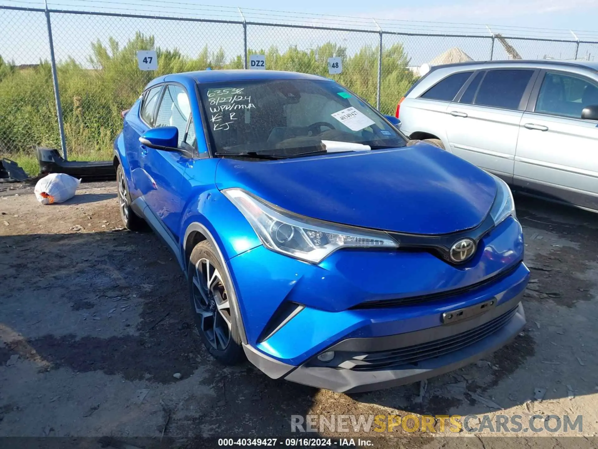 1 Photograph of a damaged car NMTKHMBX9KR083283 TOYOTA C-HR 2019