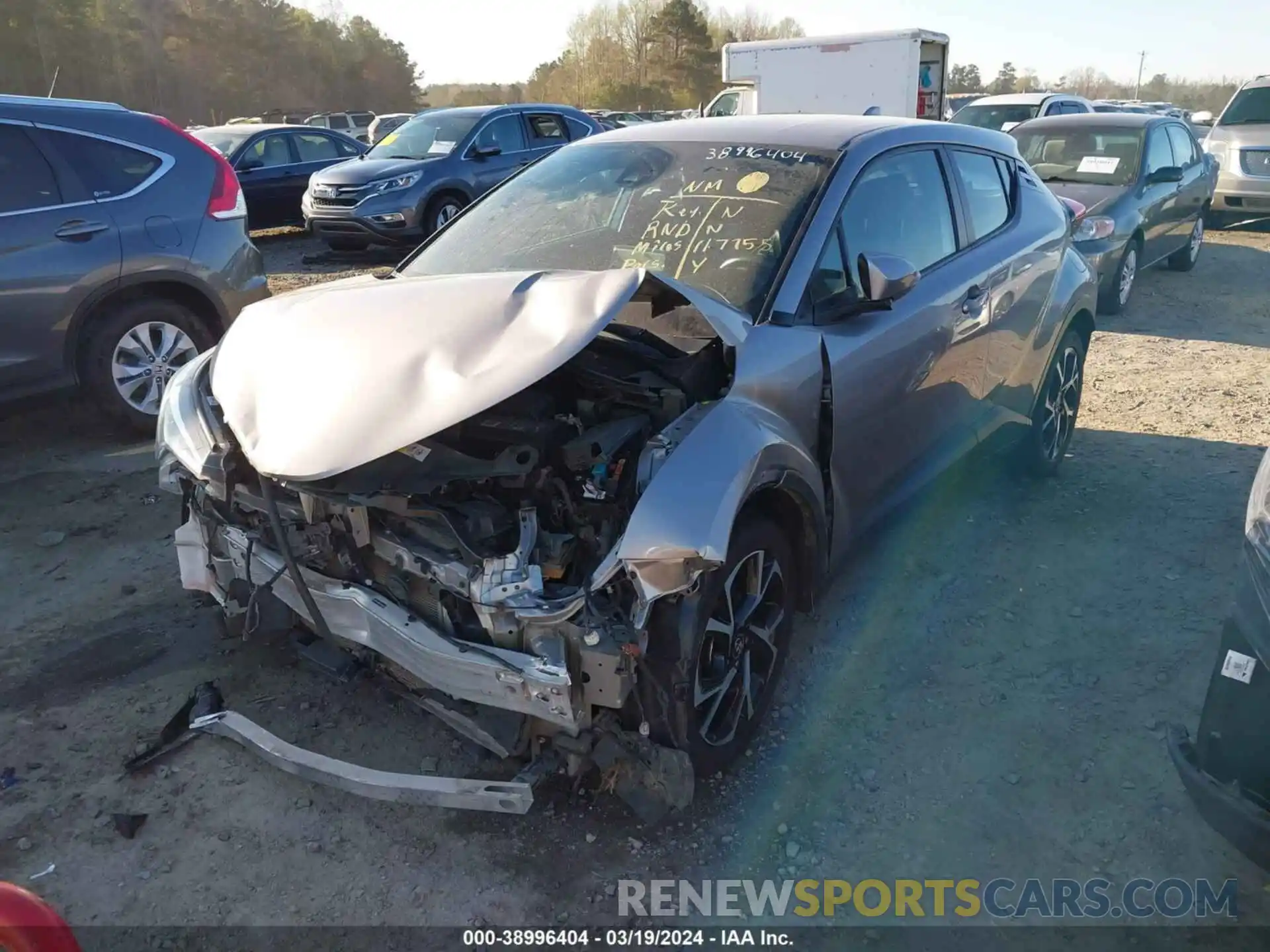 2 Photograph of a damaged car NMTKHMBX9KR086359 TOYOTA C-HR 2019