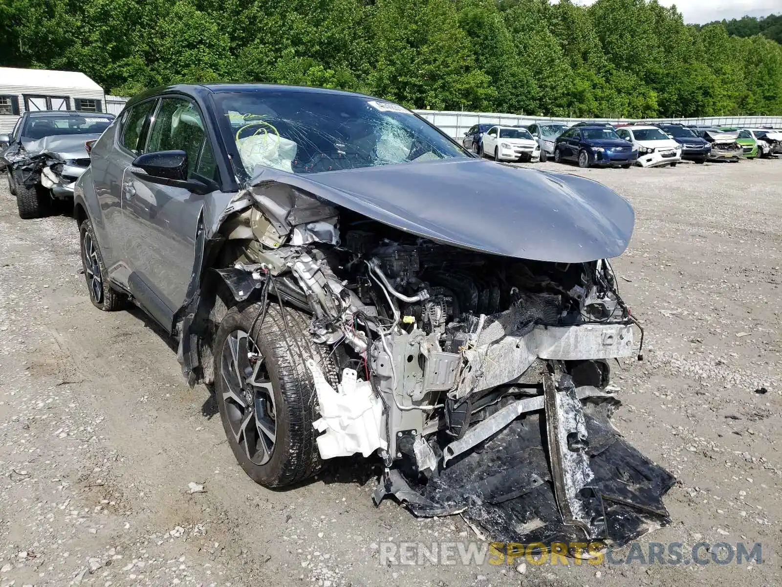 1 Photograph of a damaged car NMTKHMBX9KR100034 TOYOTA C-HR 2019