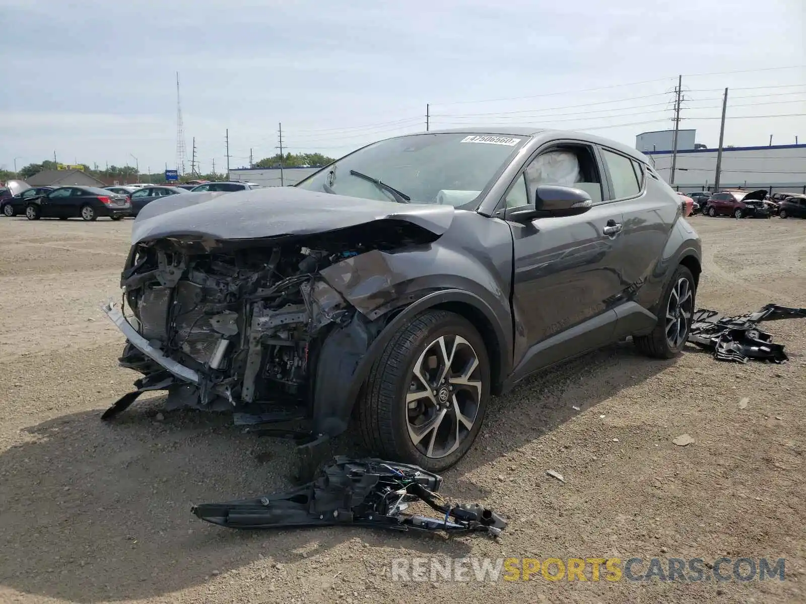 2 Photograph of a damaged car JTNKHMBX0L1064228 TOYOTA C-HR 2020