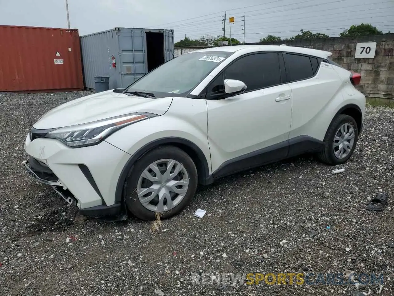 1 Photograph of a damaged car JTNKHMBX0L1074578 TOYOTA C-HR 2020