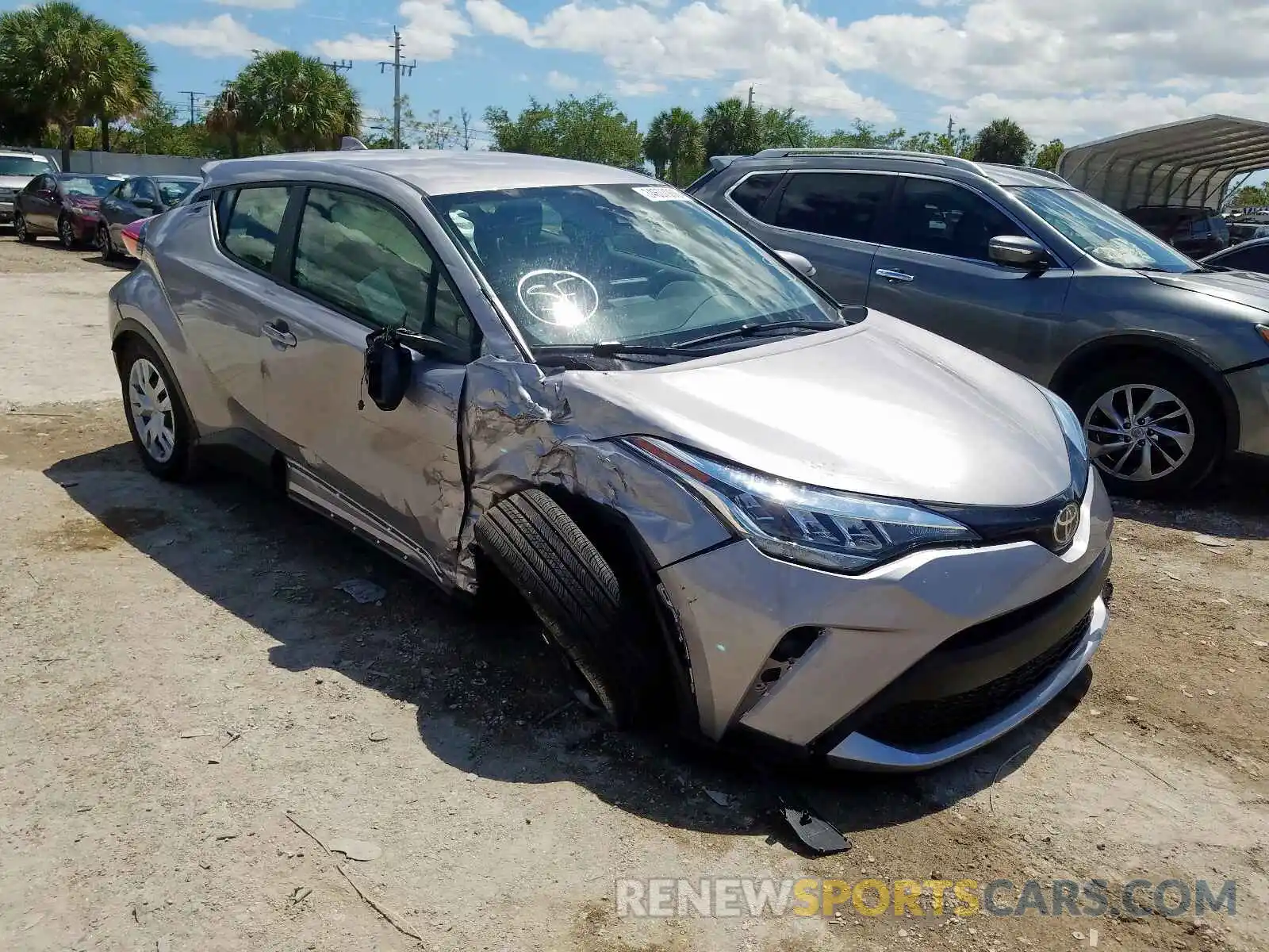 1 Photograph of a damaged car JTNKHMBX0L1074838 TOYOTA C-HR 2020