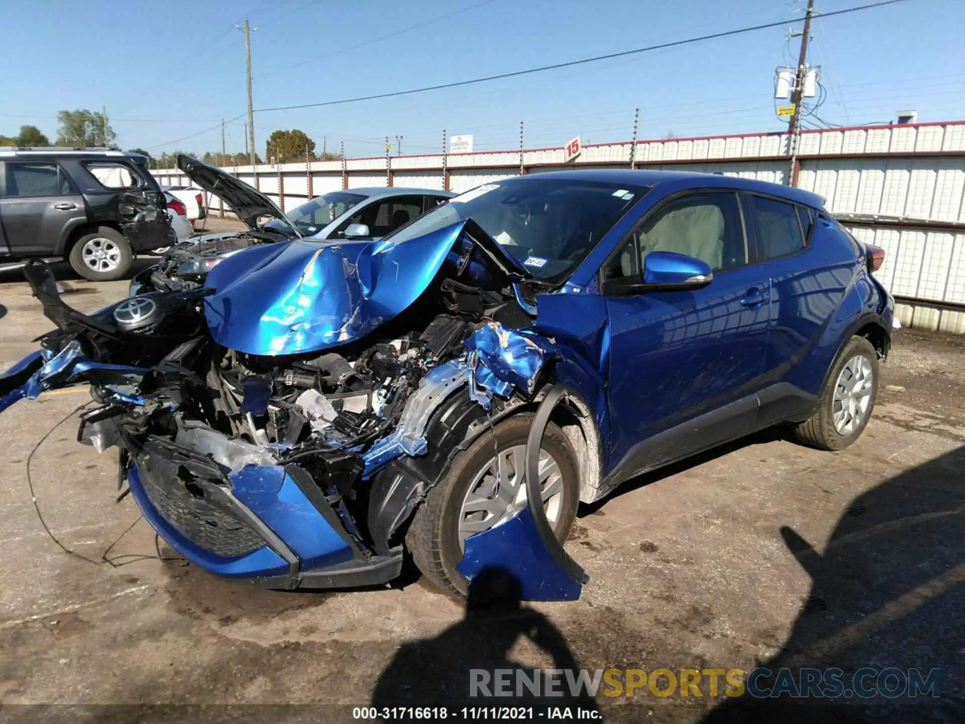 2 Photograph of a damaged car JTNKHMBX0L1075245 TOYOTA C-HR 2020