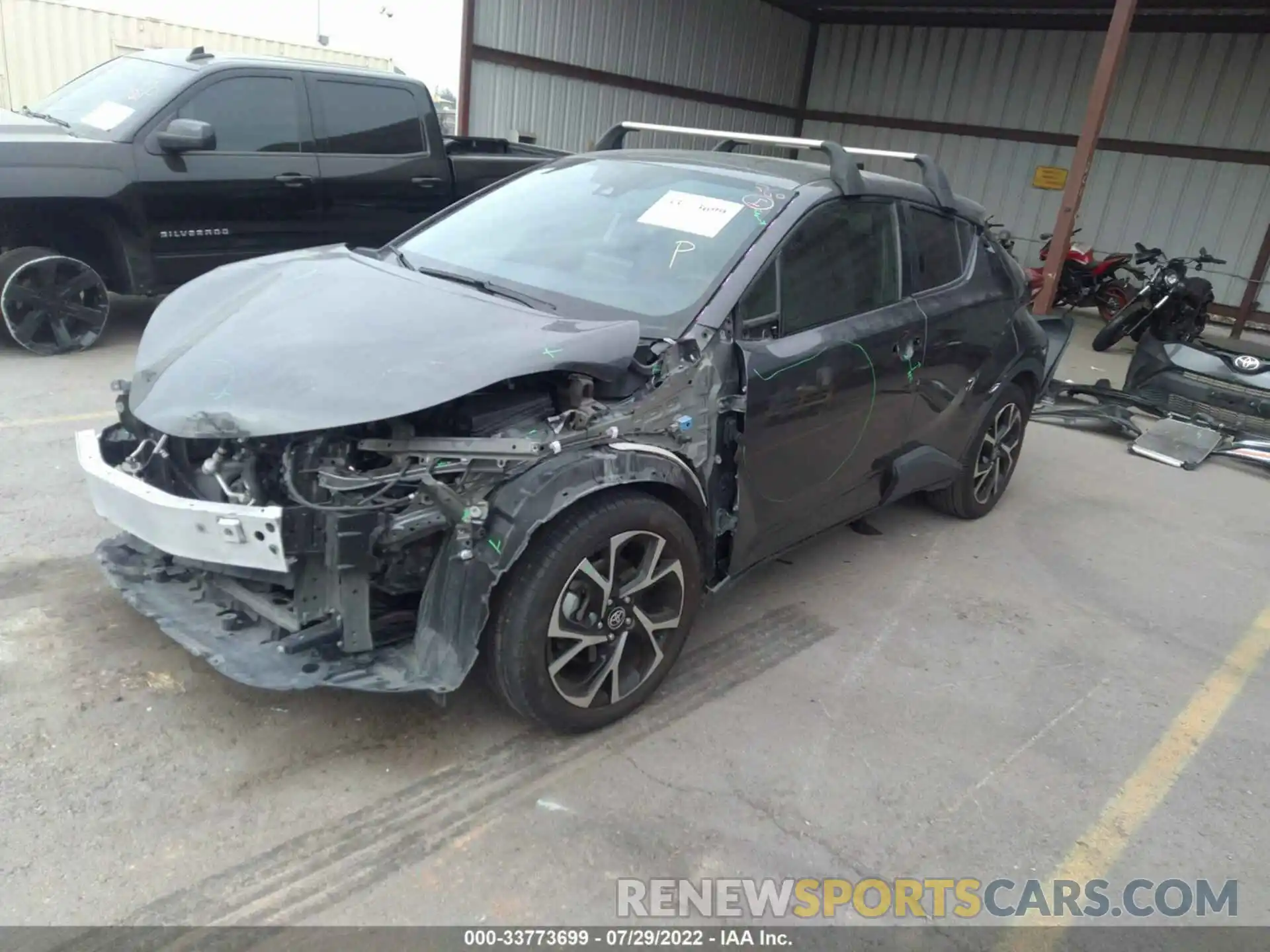 2 Photograph of a damaged car JTNKHMBX0L1077027 TOYOTA C-HR 2020