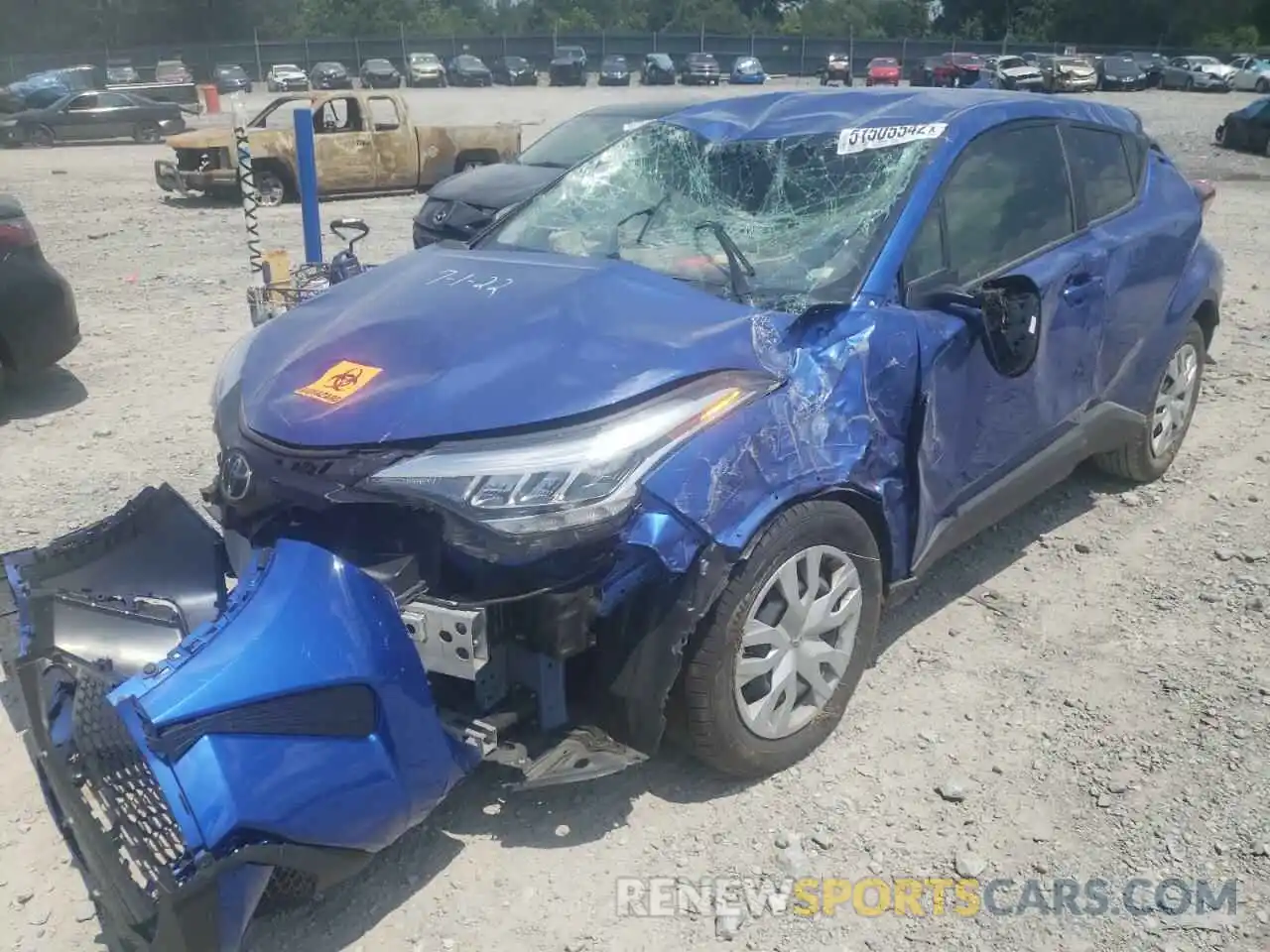 2 Photograph of a damaged car JTNKHMBX0L1089579 TOYOTA C-HR 2020