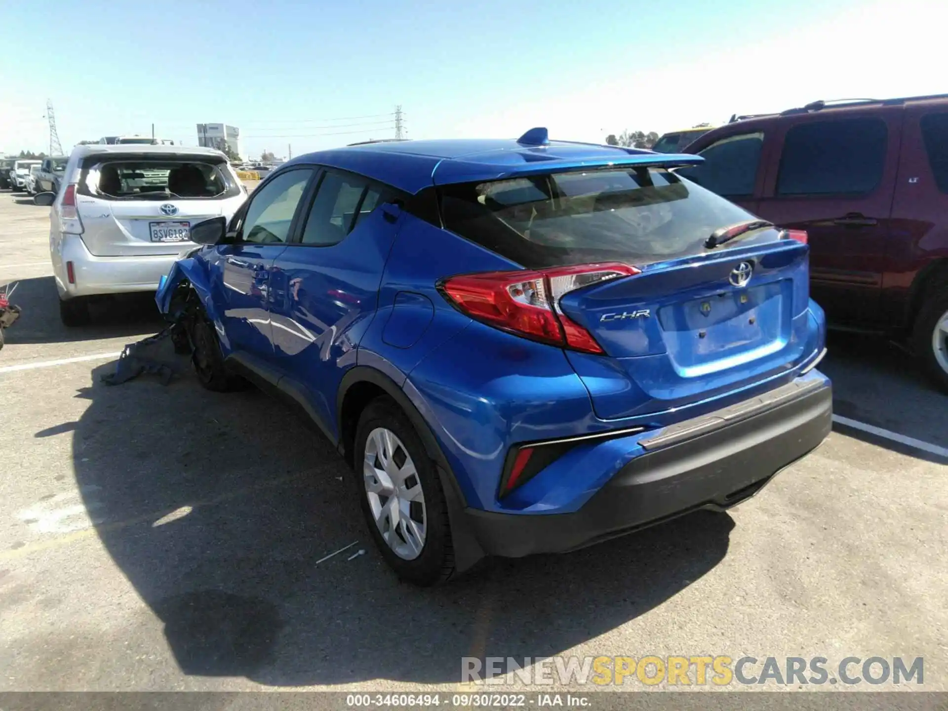 3 Photograph of a damaged car JTNKHMBX1L1063038 TOYOTA C-HR 2020